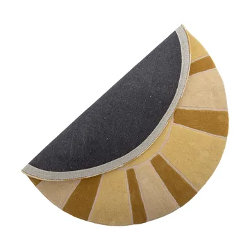 Tapete Sun de lã Ø110 cm - Amarelo - Bloomingville