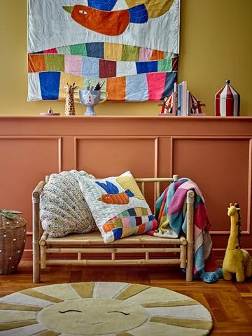 Tapete Sun de lã Ø110 cm - Amarelo - Bloomingville