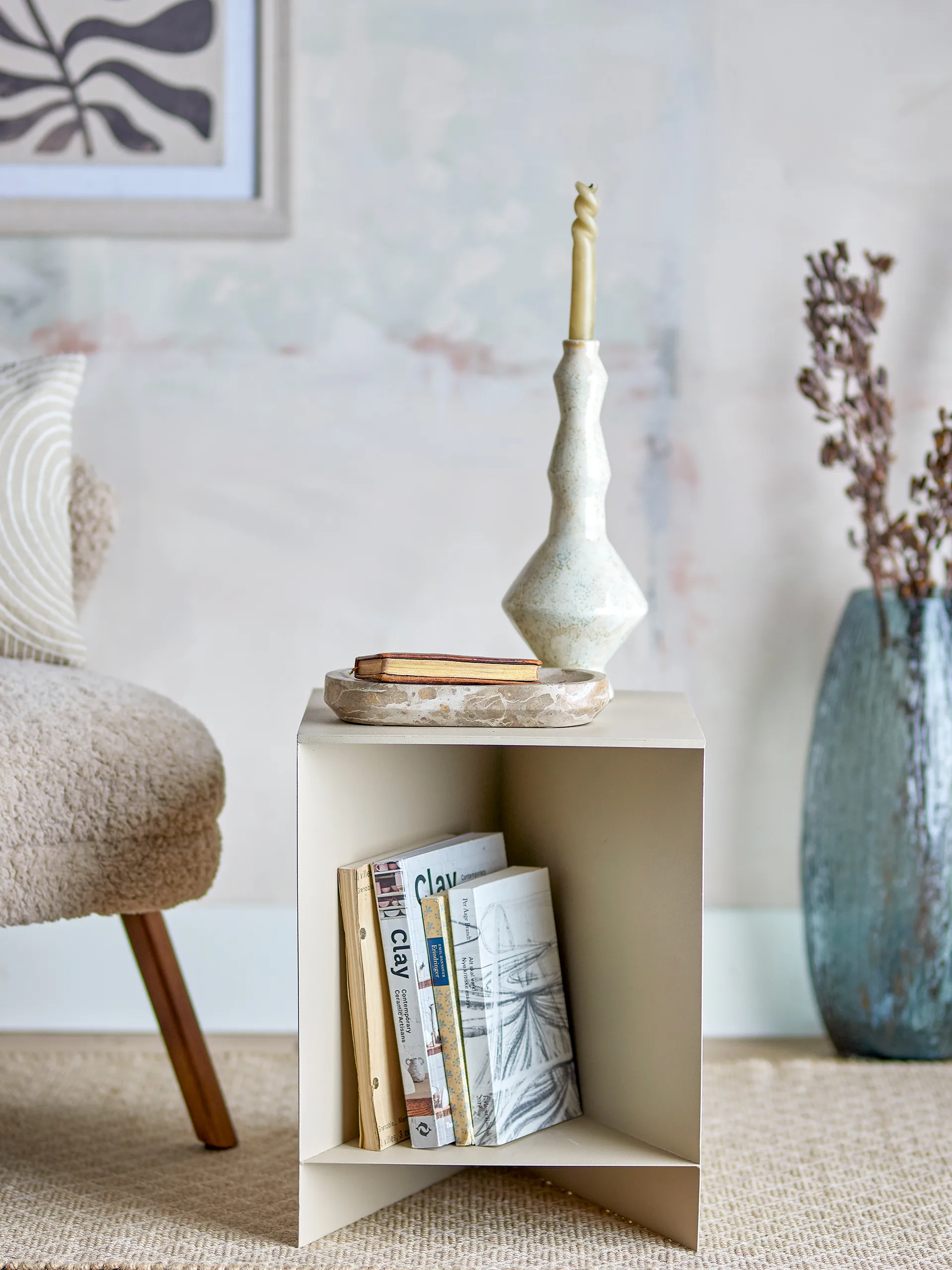 Tasha mesa lateral 35x45 cm, Natural Bloomingville