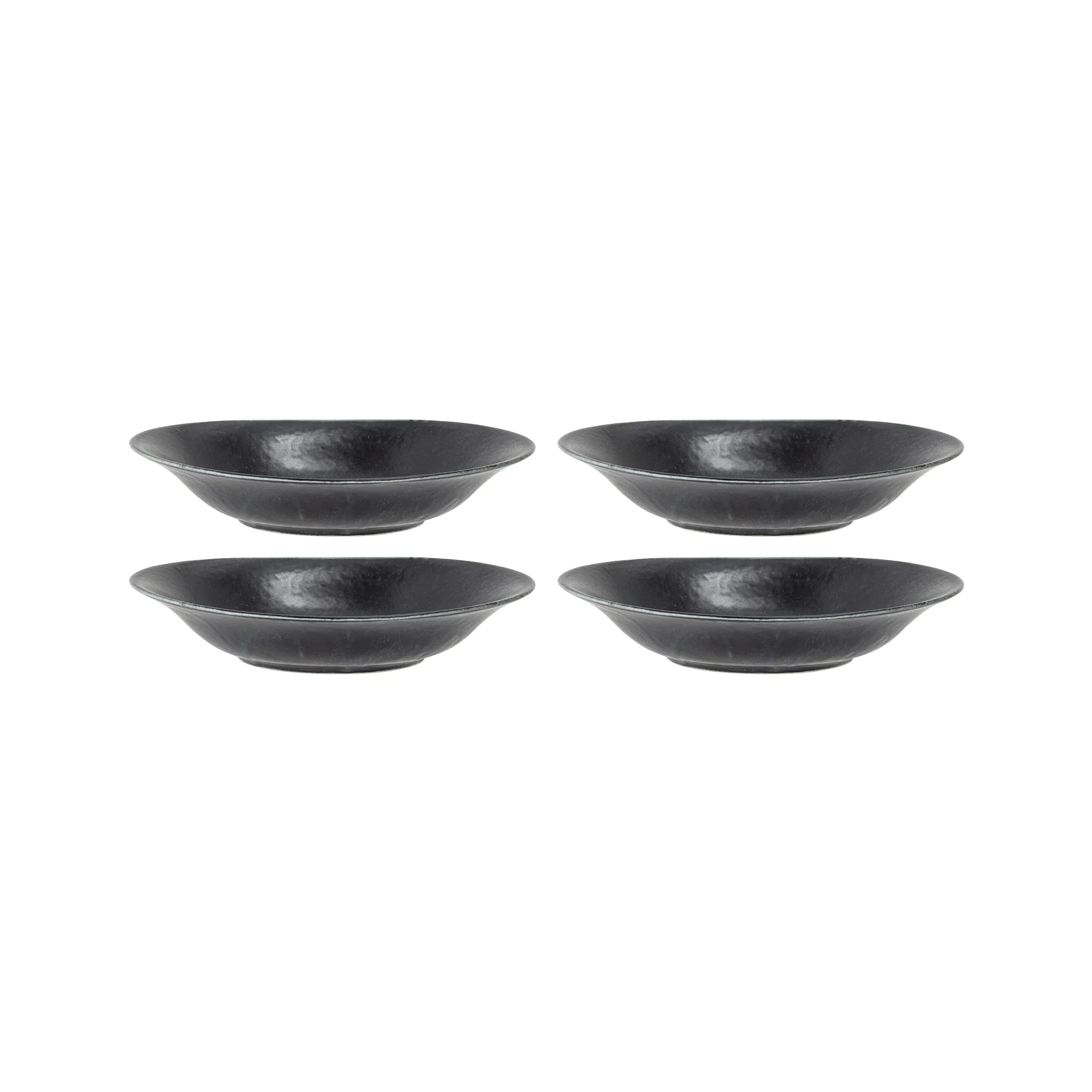 Tigela de sopa Yoko 20,5x23 cm, conjunto de 4, preto Bloomingville