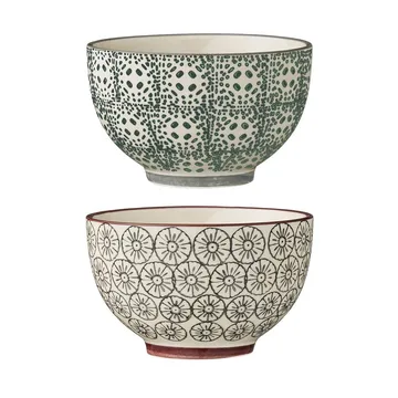 Tigela Karine Ø 10 cm, conjunto de 2 cinza-verde - Bloomingville