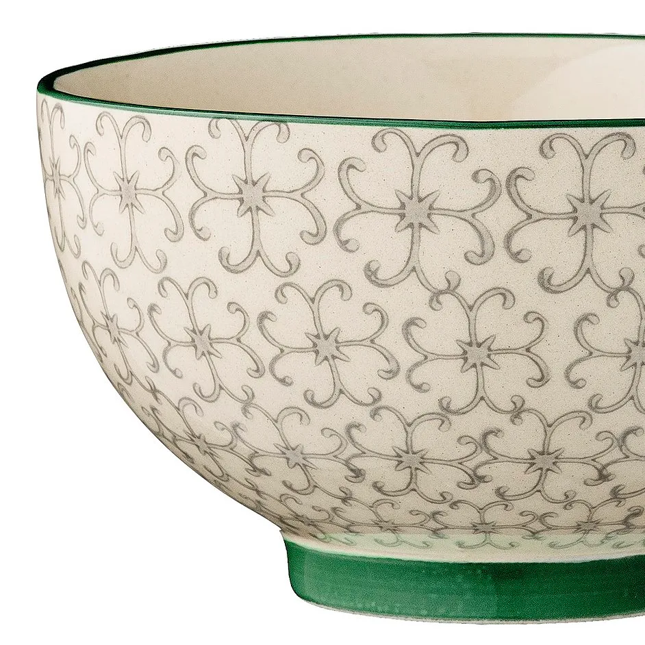 Tigela Karine Ø 13,5 cm, conjunto de 2 verde-vermelho,  Bloomingville