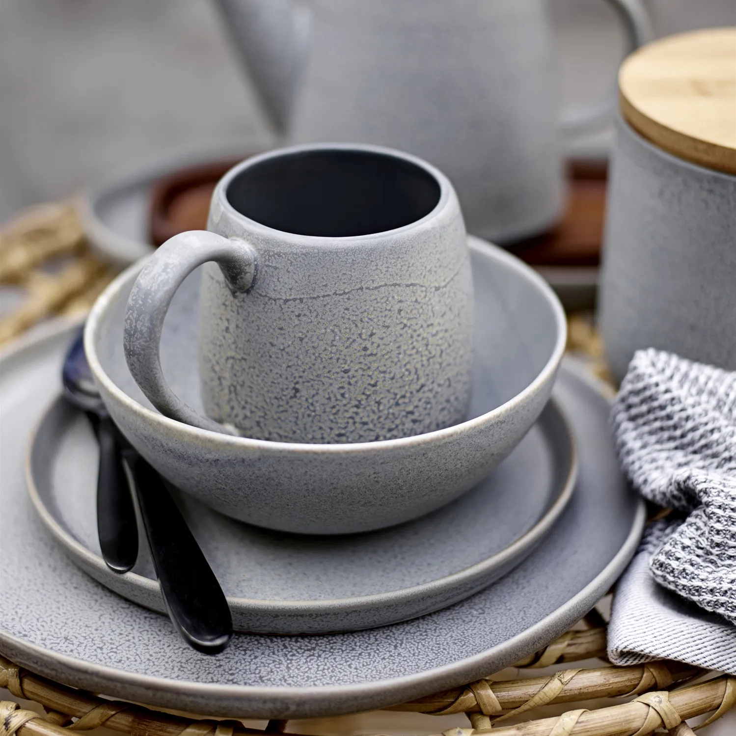 Tigela Kendra Ø 17 cm, Cinza Bloomingville