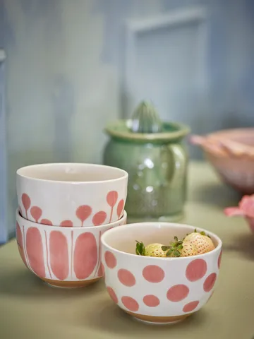 Tigela Linora 58 cl, 3-unid. - Rosa - Bloomingville