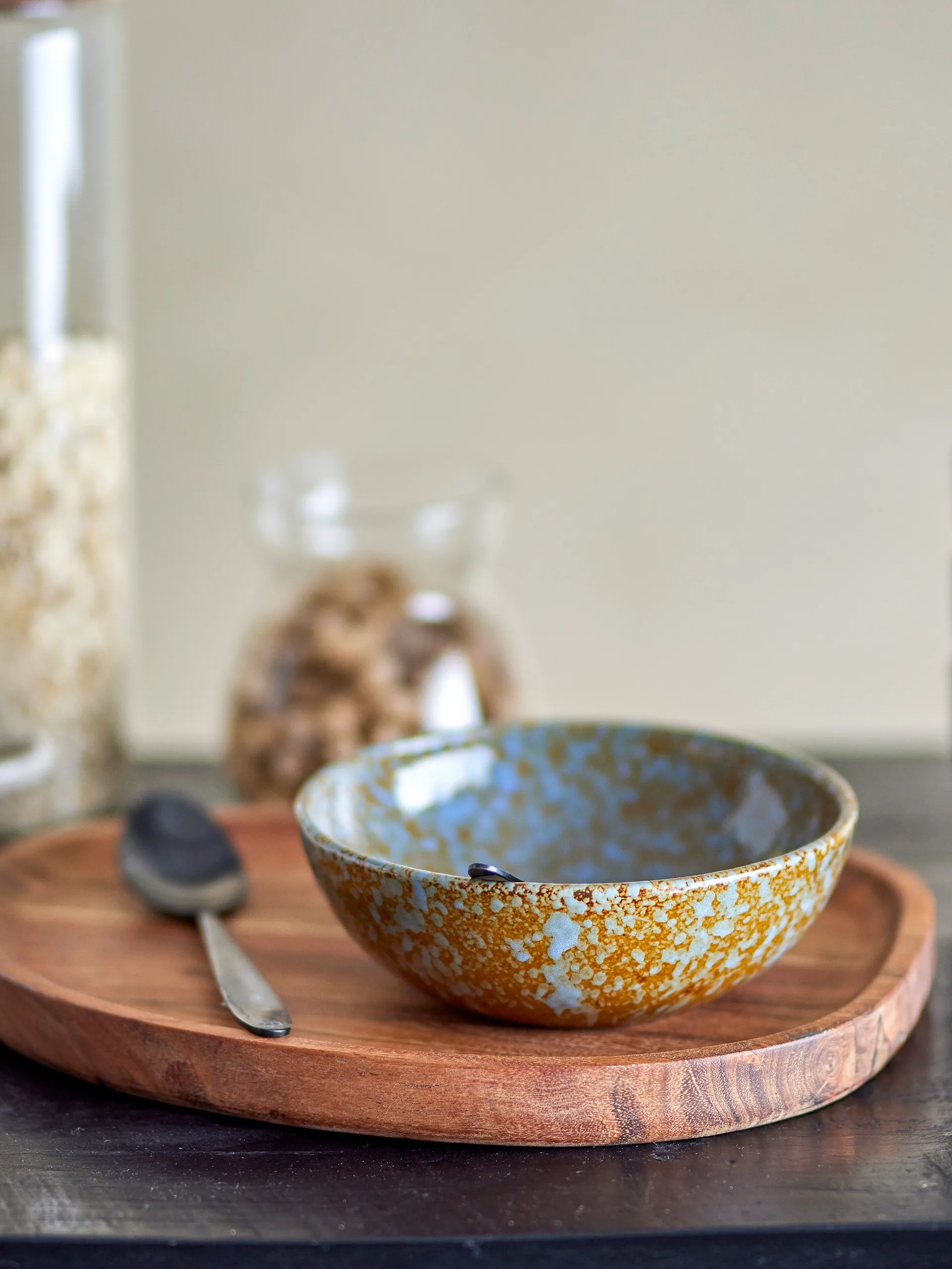 Tigela Paula Ø16,5 cm, Brown-blue Bloomingville