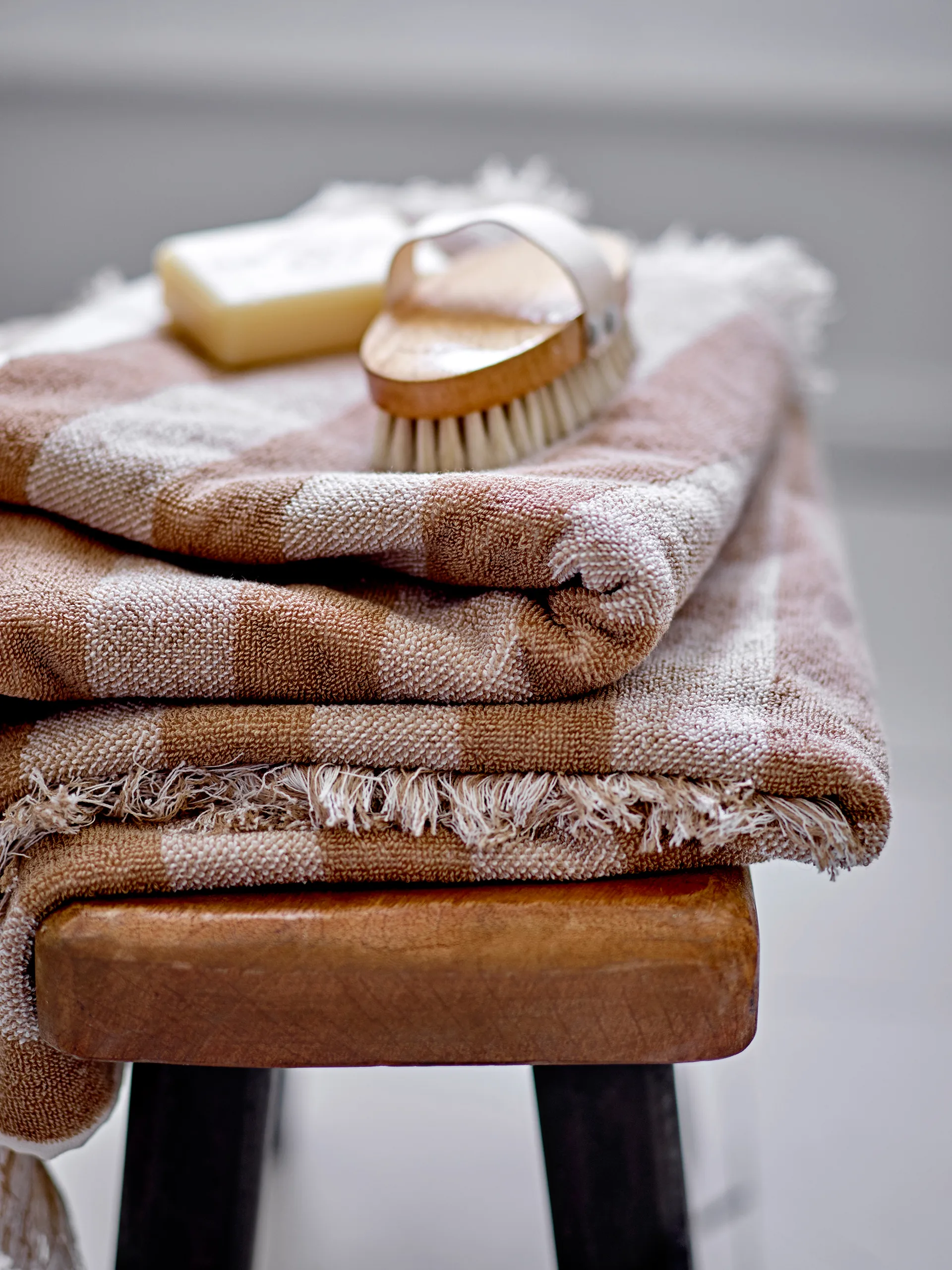 Toalha Elaia 50x100 cm, Marrom Bloomingville