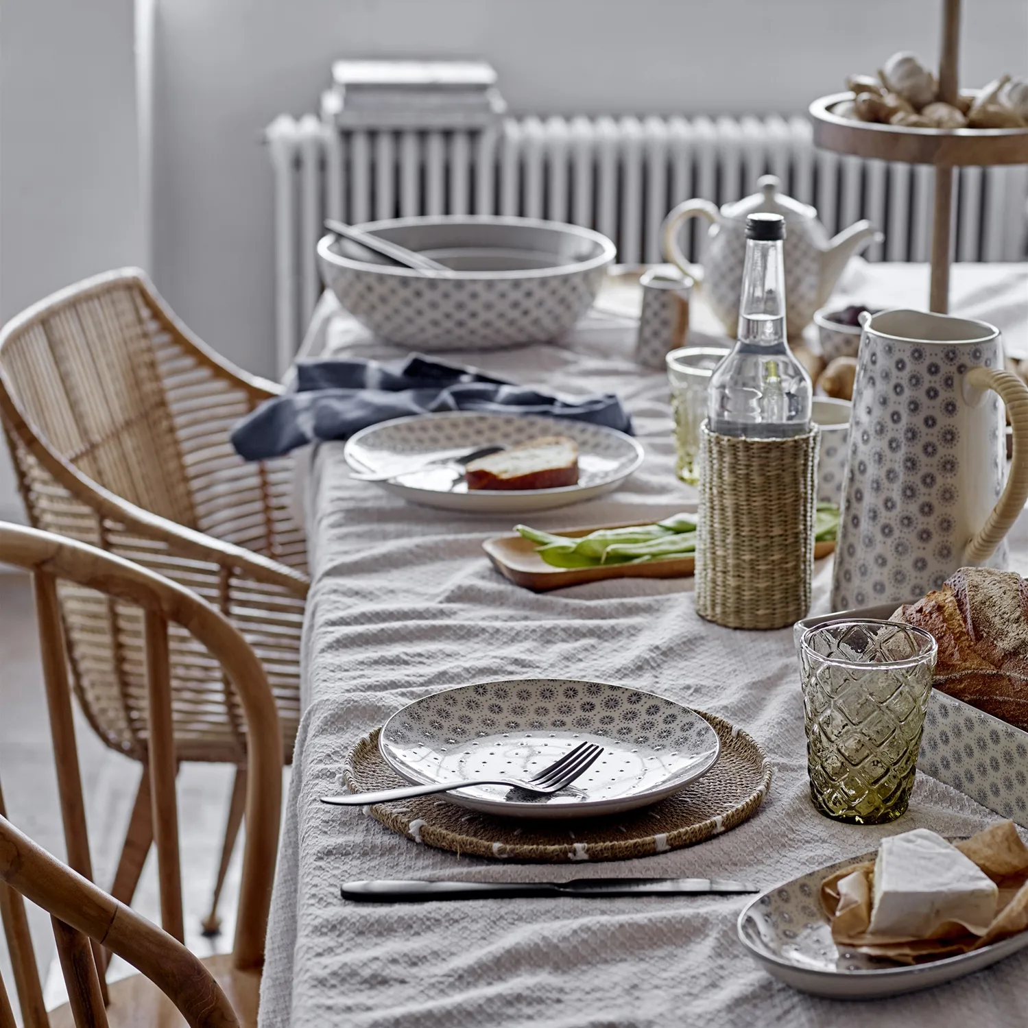 Travessa Elsa 24x36 cm , cinza Bloomingville