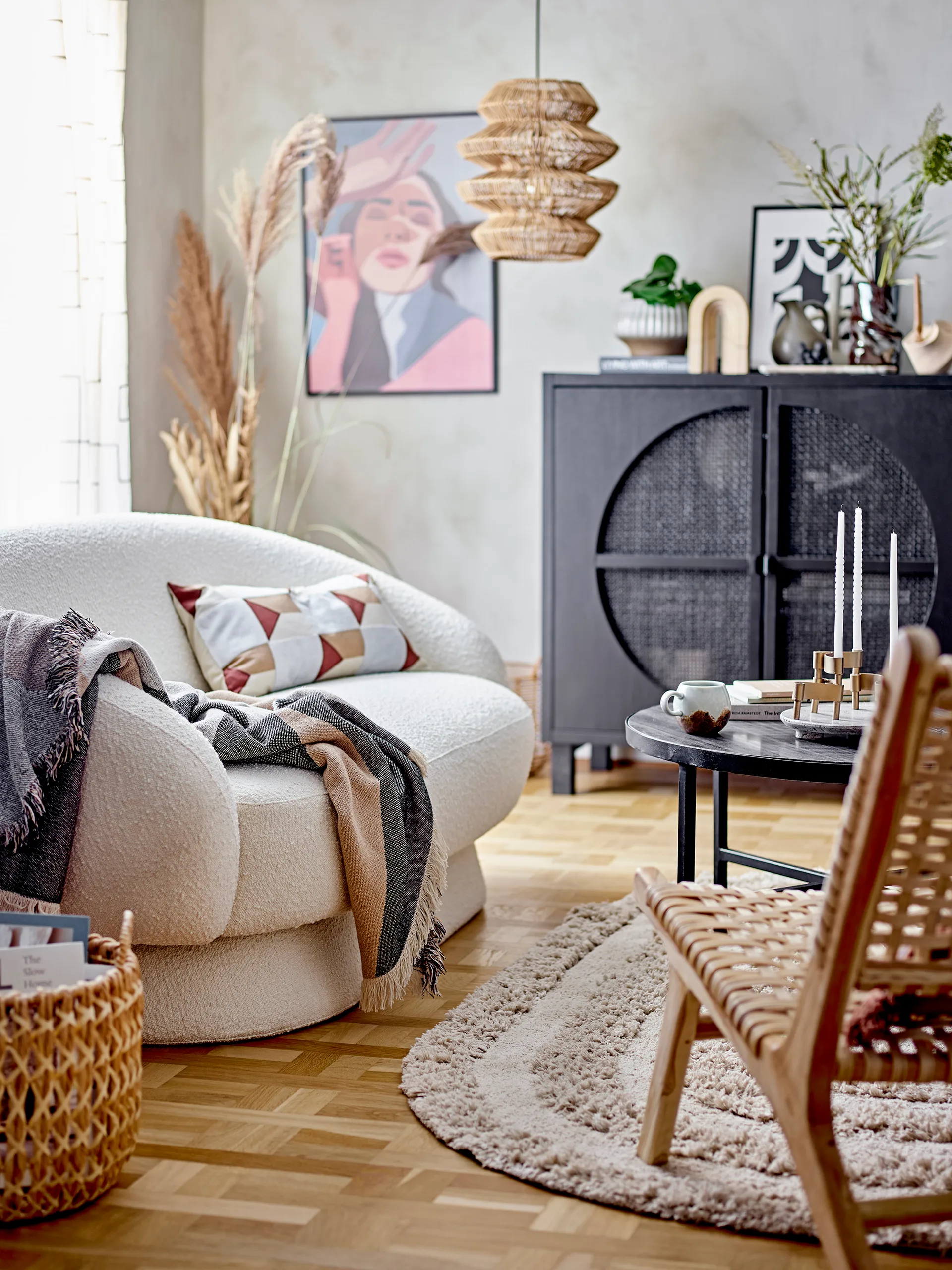 Trento gabinete 105x40x100 cm, Preto Bloomingville