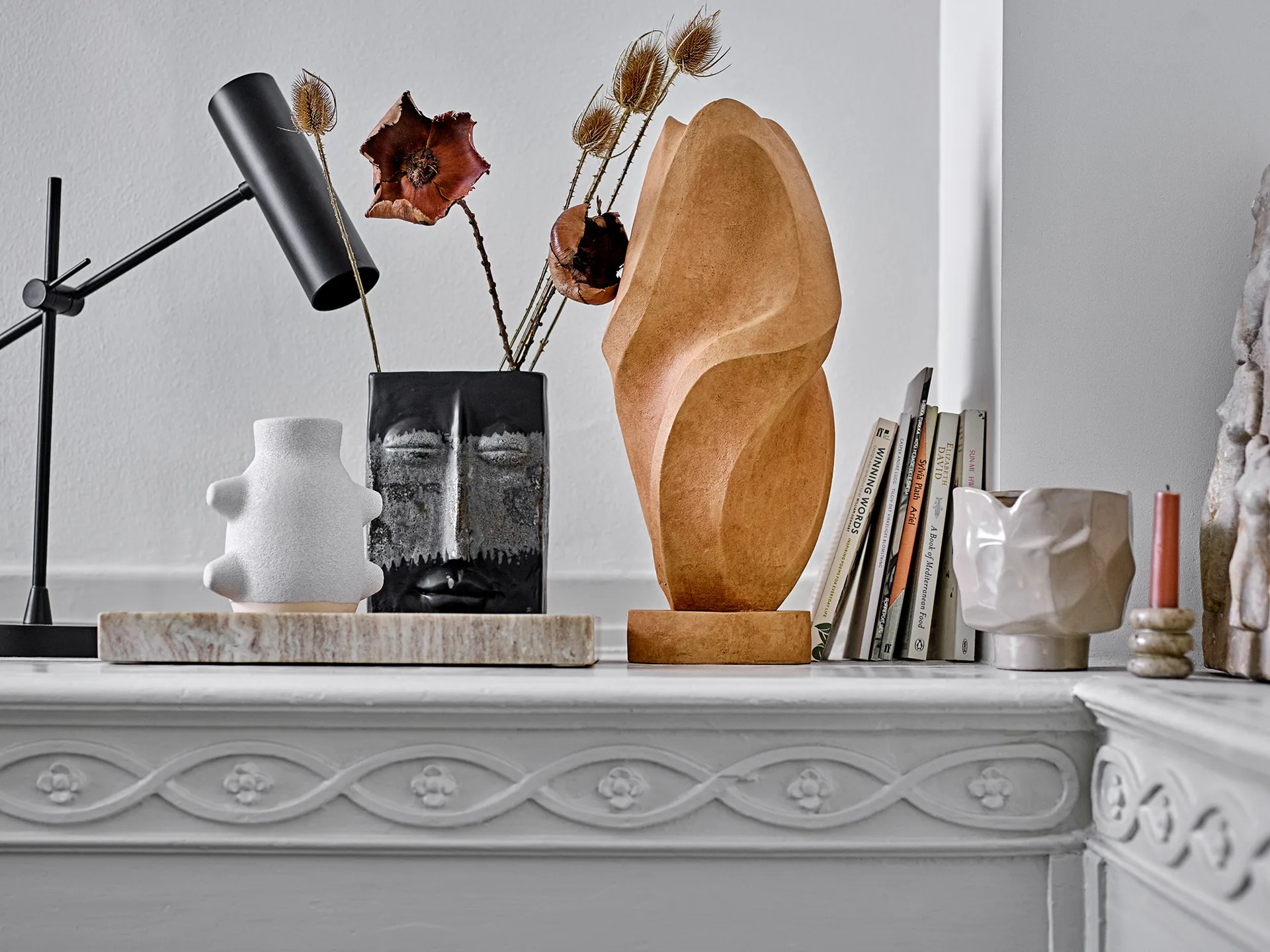 Vaso Birka branco, 16 cm Bloomingville