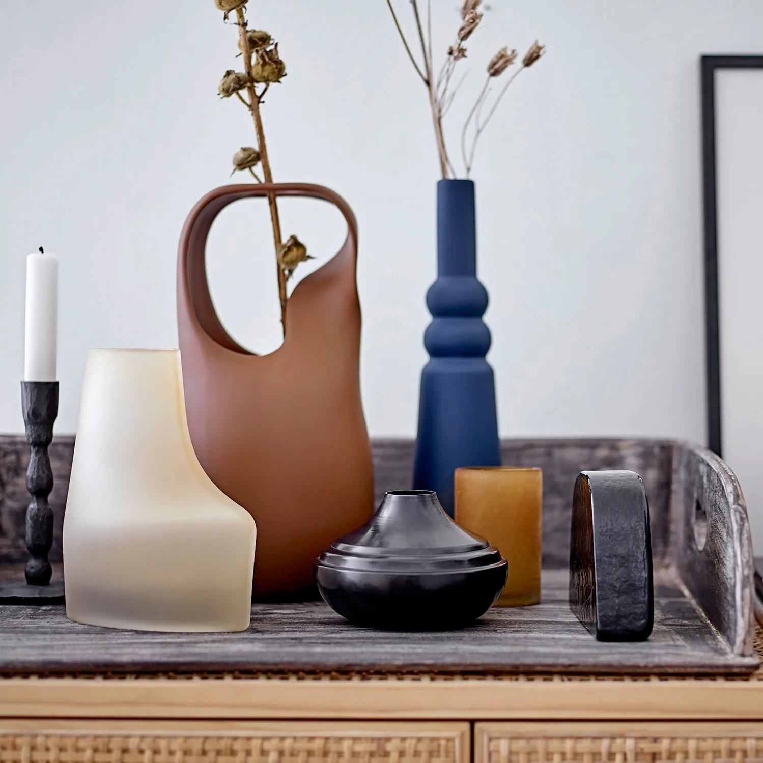 Vaso com pega Nicita 28,5 cm, brown Bloomingville