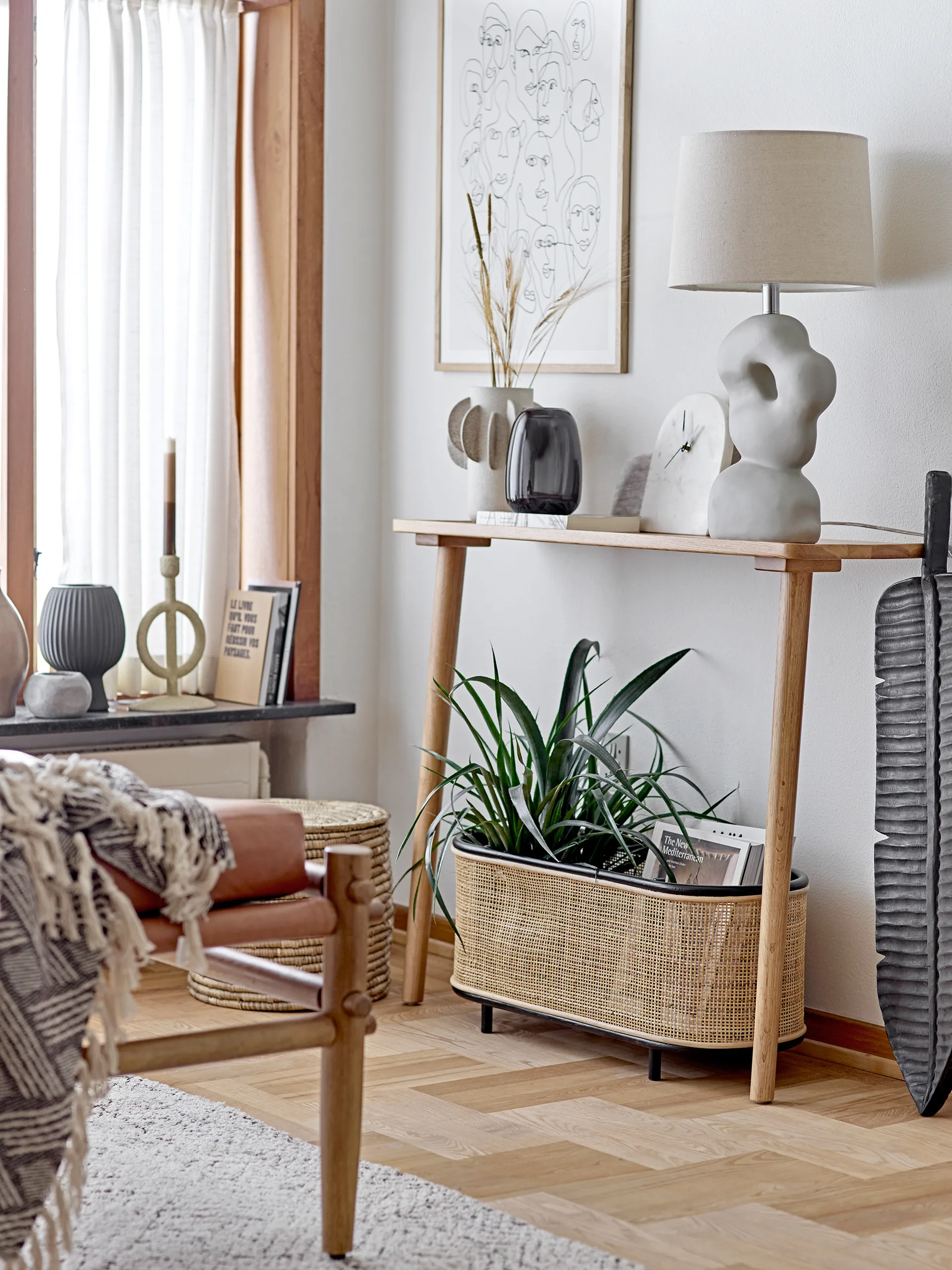 Vaso Dagny 21,5 cm, Preto Bloomingville