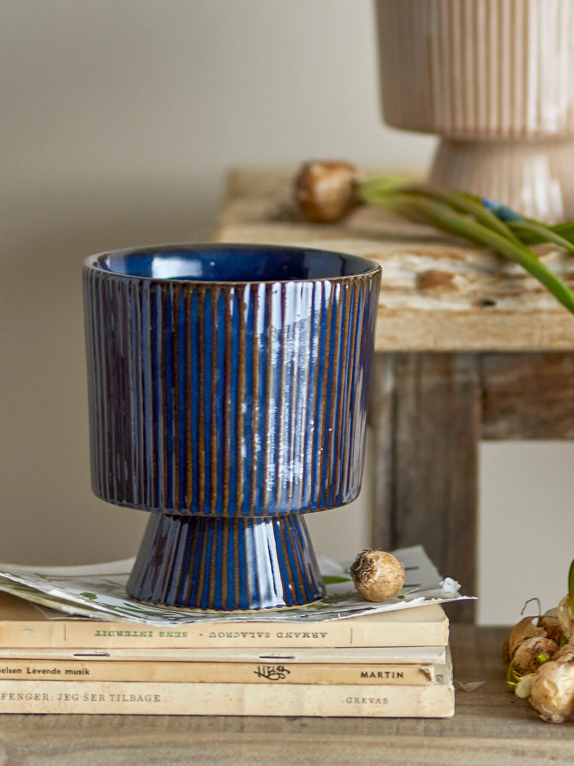 Vaso de flores Ayleen 12,5 cm, Azul Bloomingville