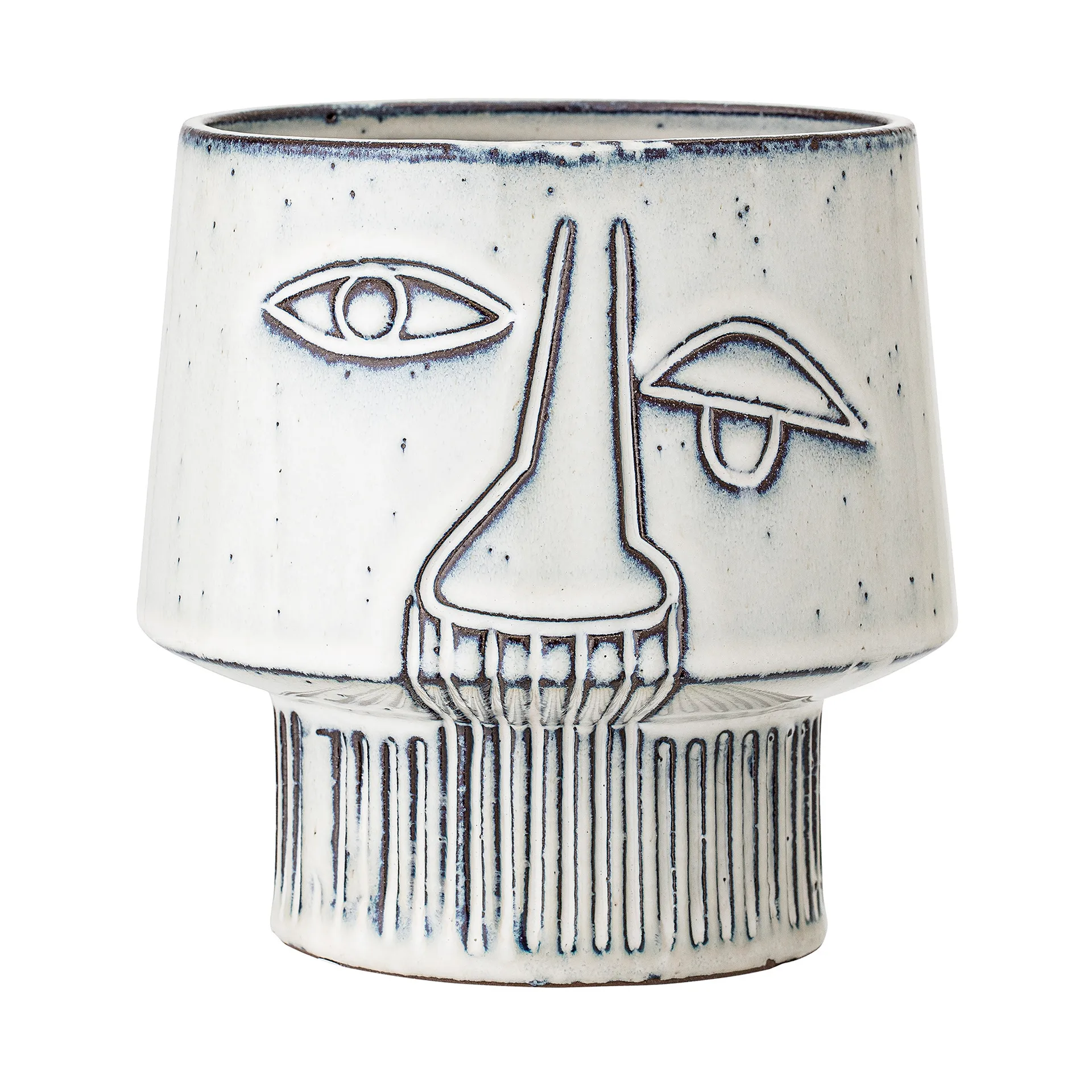 Vaso de flores com pé Bloomingville, Cinza Bloomingville