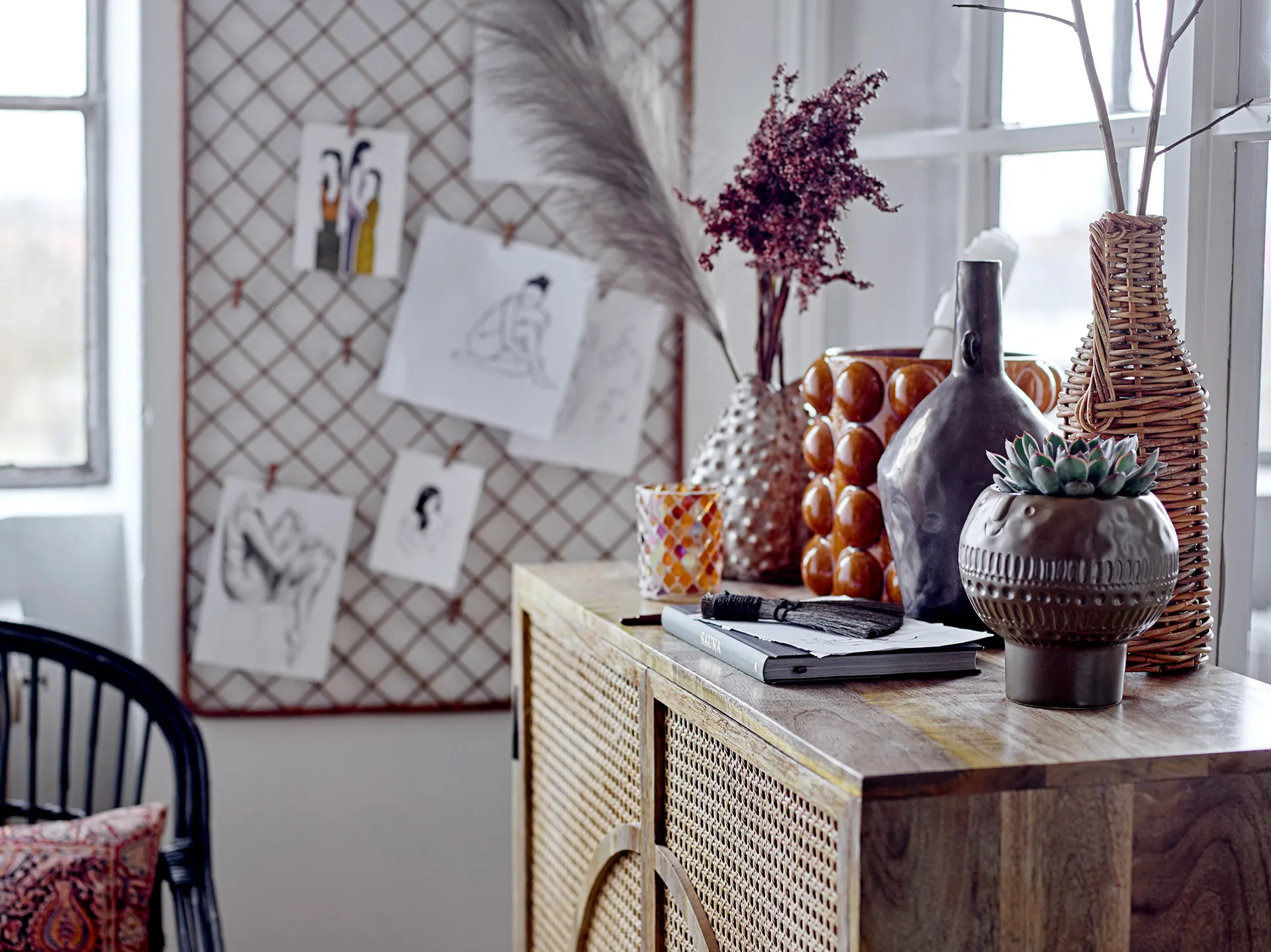 Vaso de flores Deia Ø23,5 cm, Brown Bloomingville