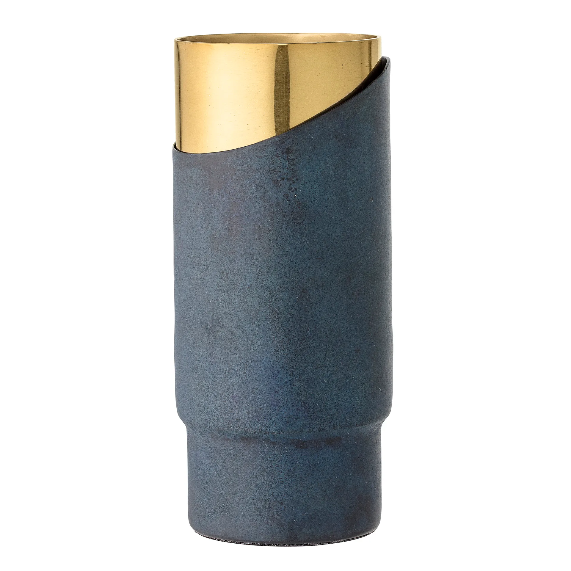Vaso de metal Bloomingville blue-gold, 23 cm Bloomingville