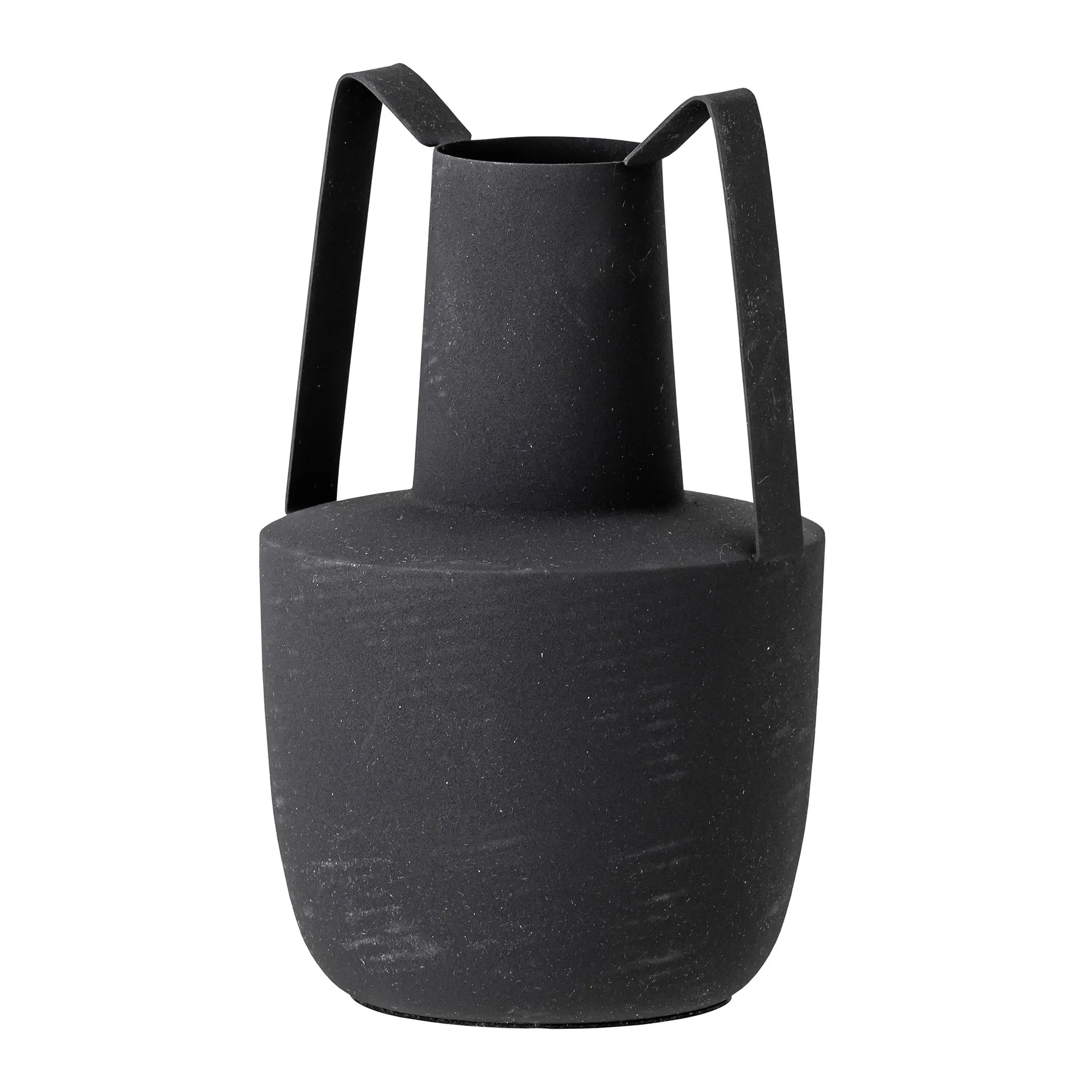 Vaso de metal com pega Bloomingville 20,5 cm, preto Bloomingville