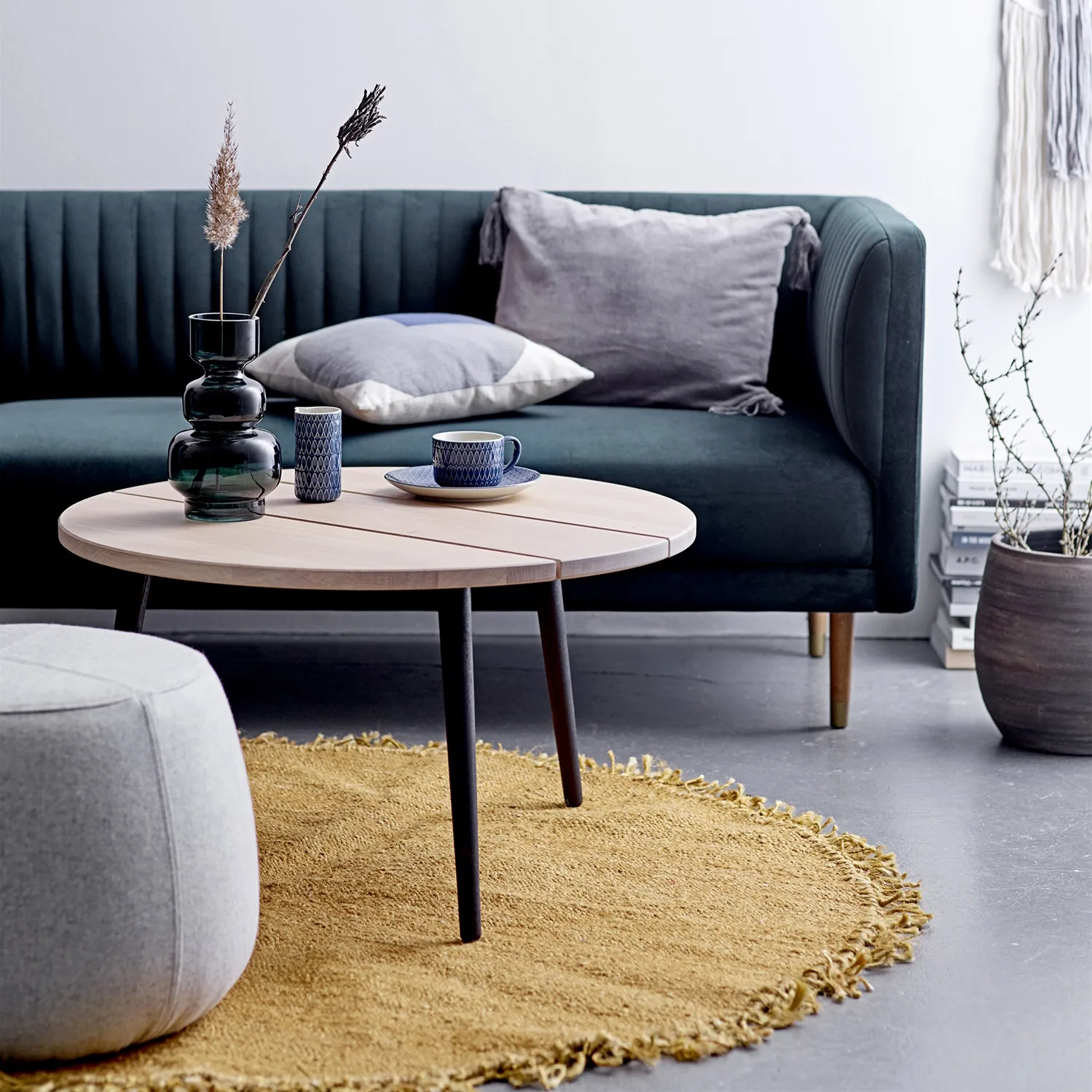 Vaso de vidro Bloomingville 25 cm, verde Bloomingville