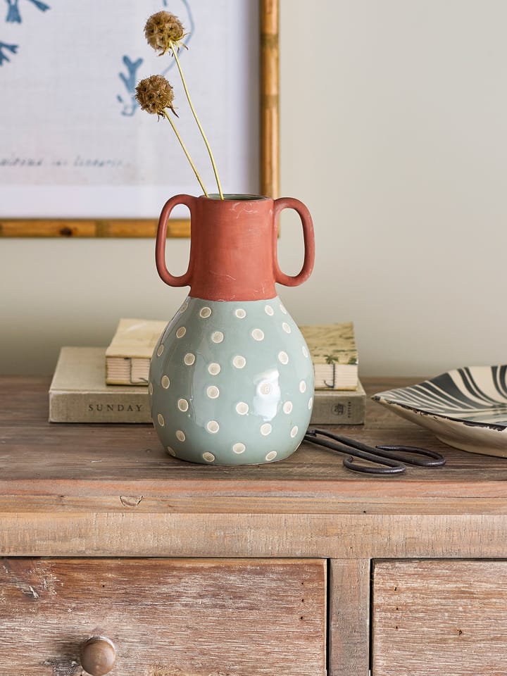 Vaso Hercule 20 cm, Verde-Castanho Bloomingville