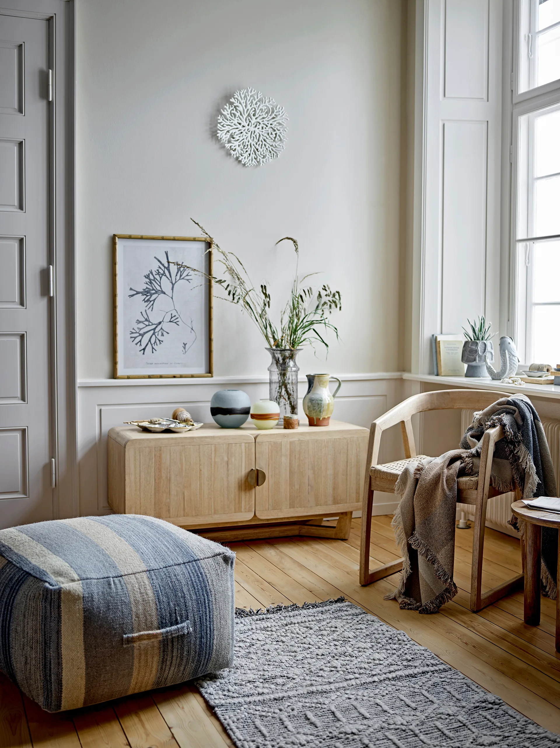 Vaso Hiro 21 cm, Azul Bloomingville