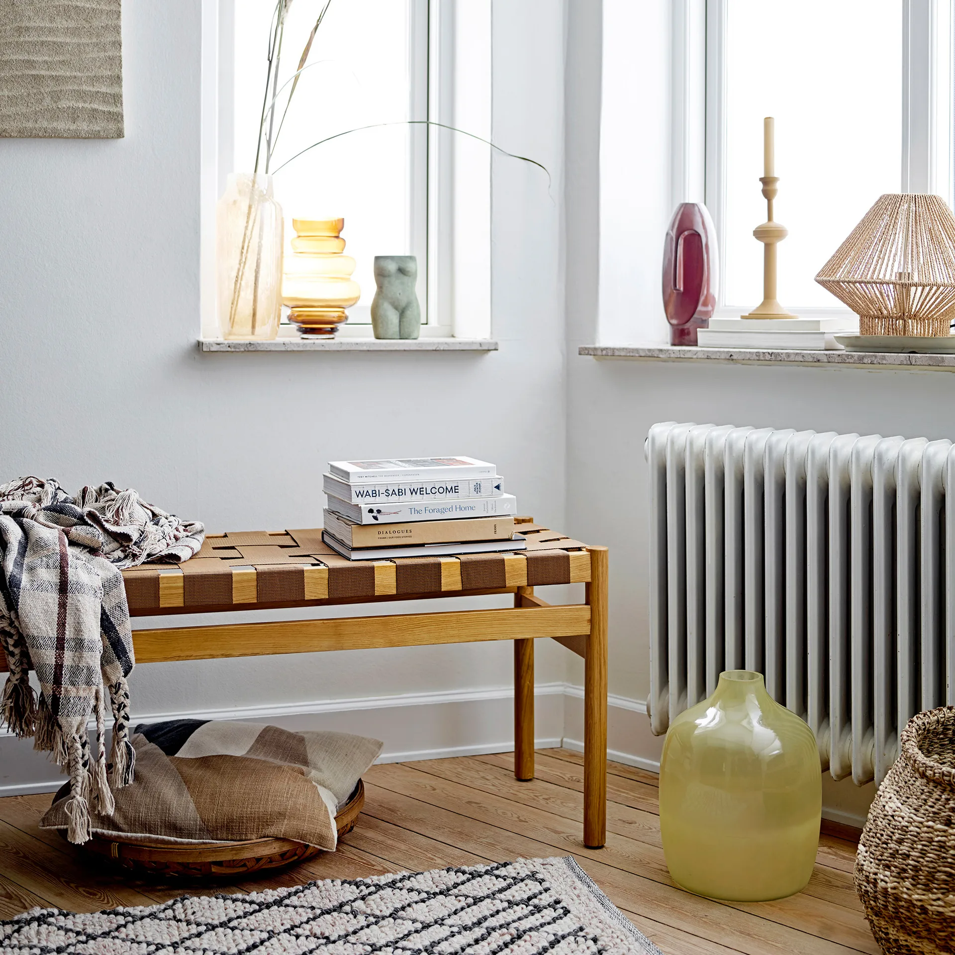 Vaso Idima 30 cm, amarelo Bloomingville