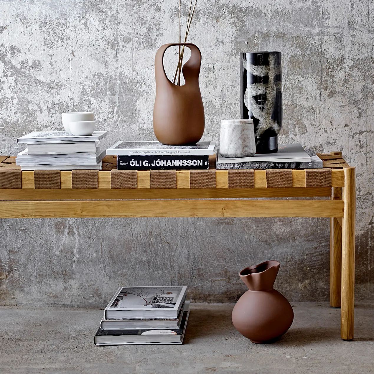 Vaso Nica 20 cm, brown Bloomingville