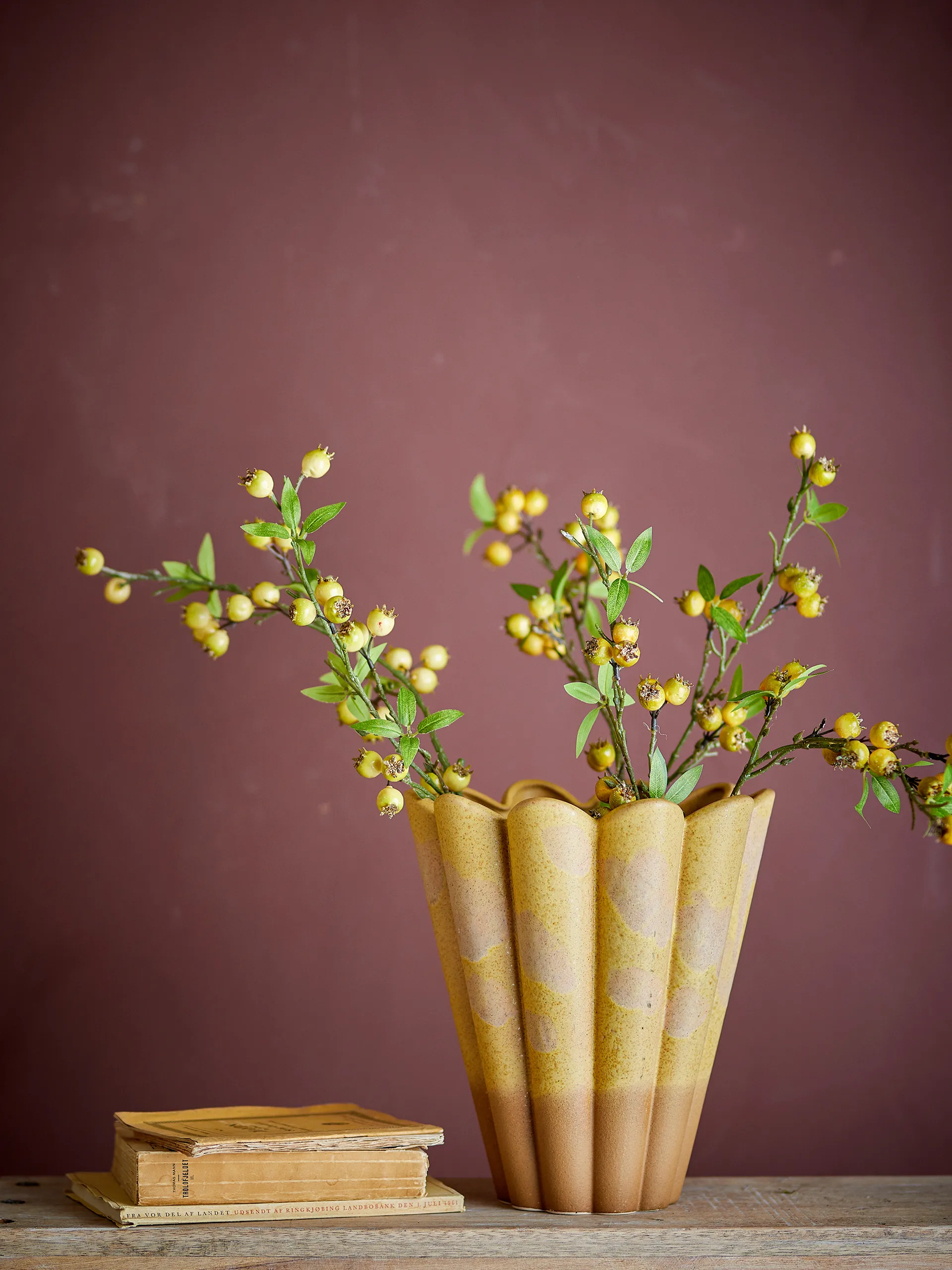 Vaso Penn 25,5x29 cm, Amarelo Bloomingville