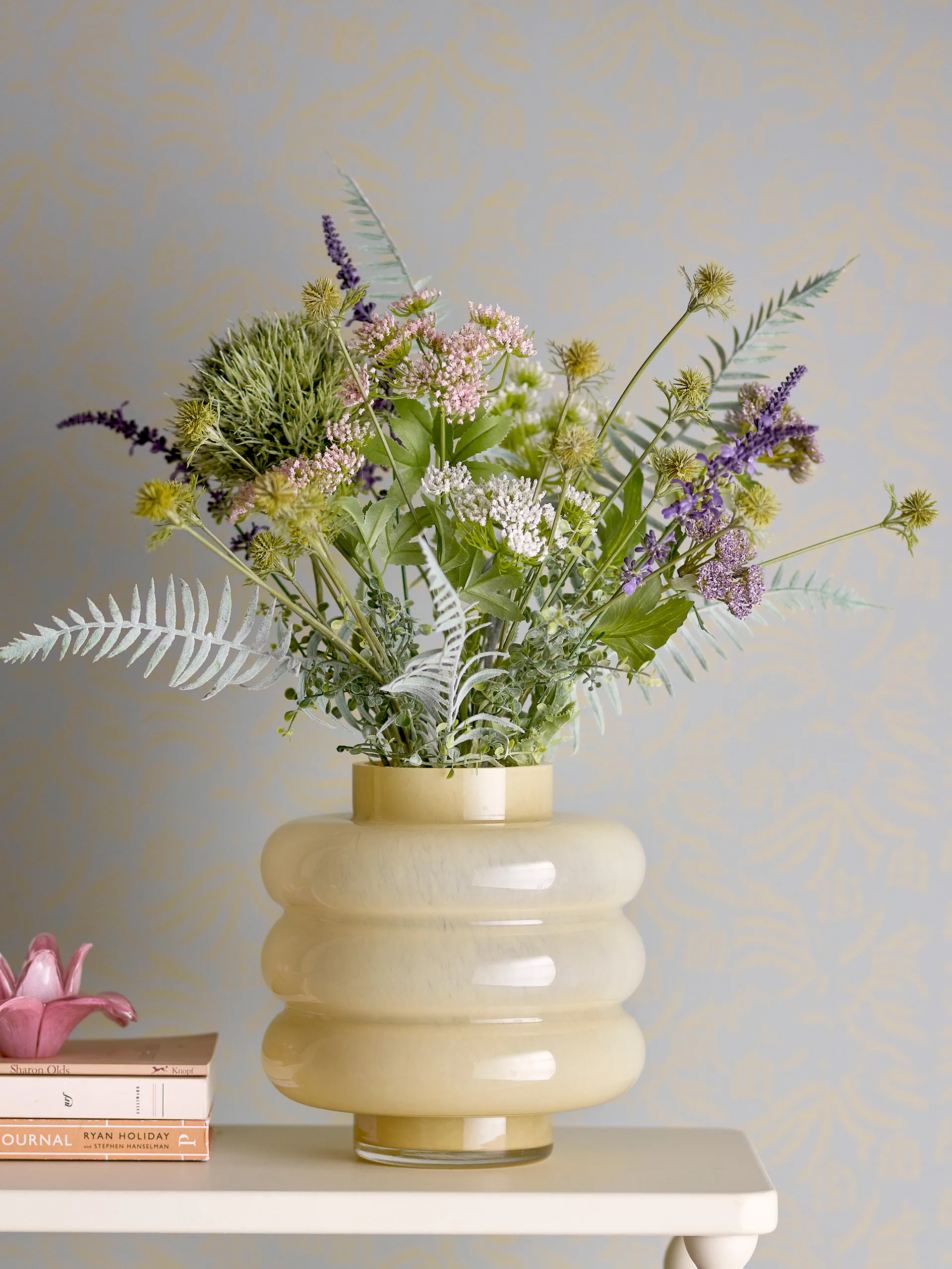 Vaso Sahara Ø21,5x22 cm, Amarelo Bloomingville