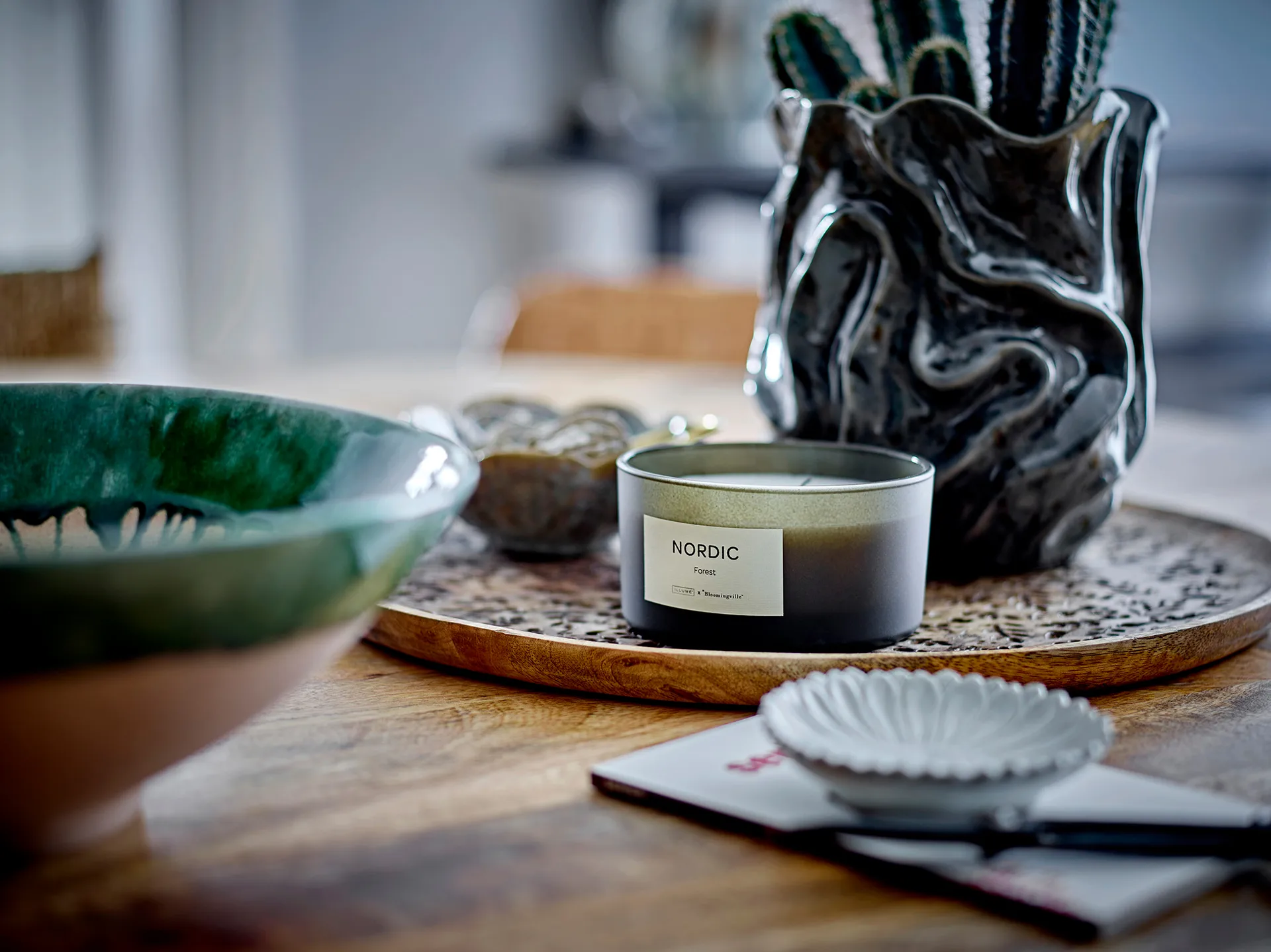 Vaso Soumia 19 cm, Cinzento Bloomingville