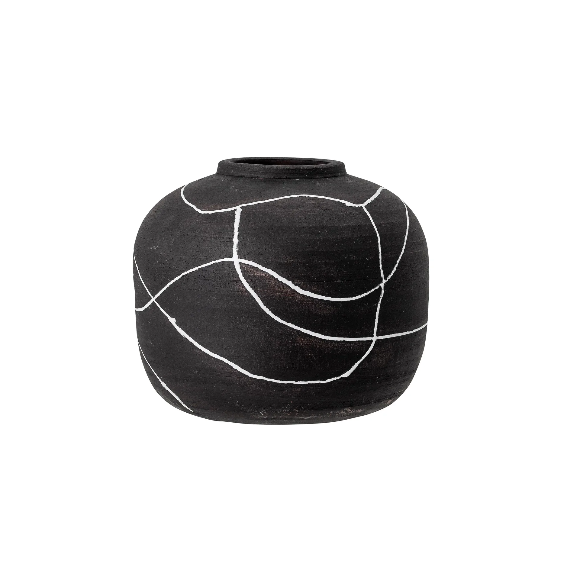 Vaso terracotta Niza 16,5 cm, preto Bloomingville