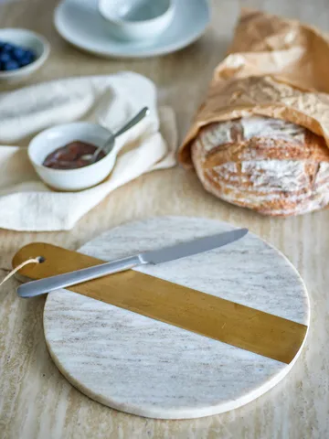 Villette tábua de corte mármore 25x30,5 cm - Natural - Bloomingville