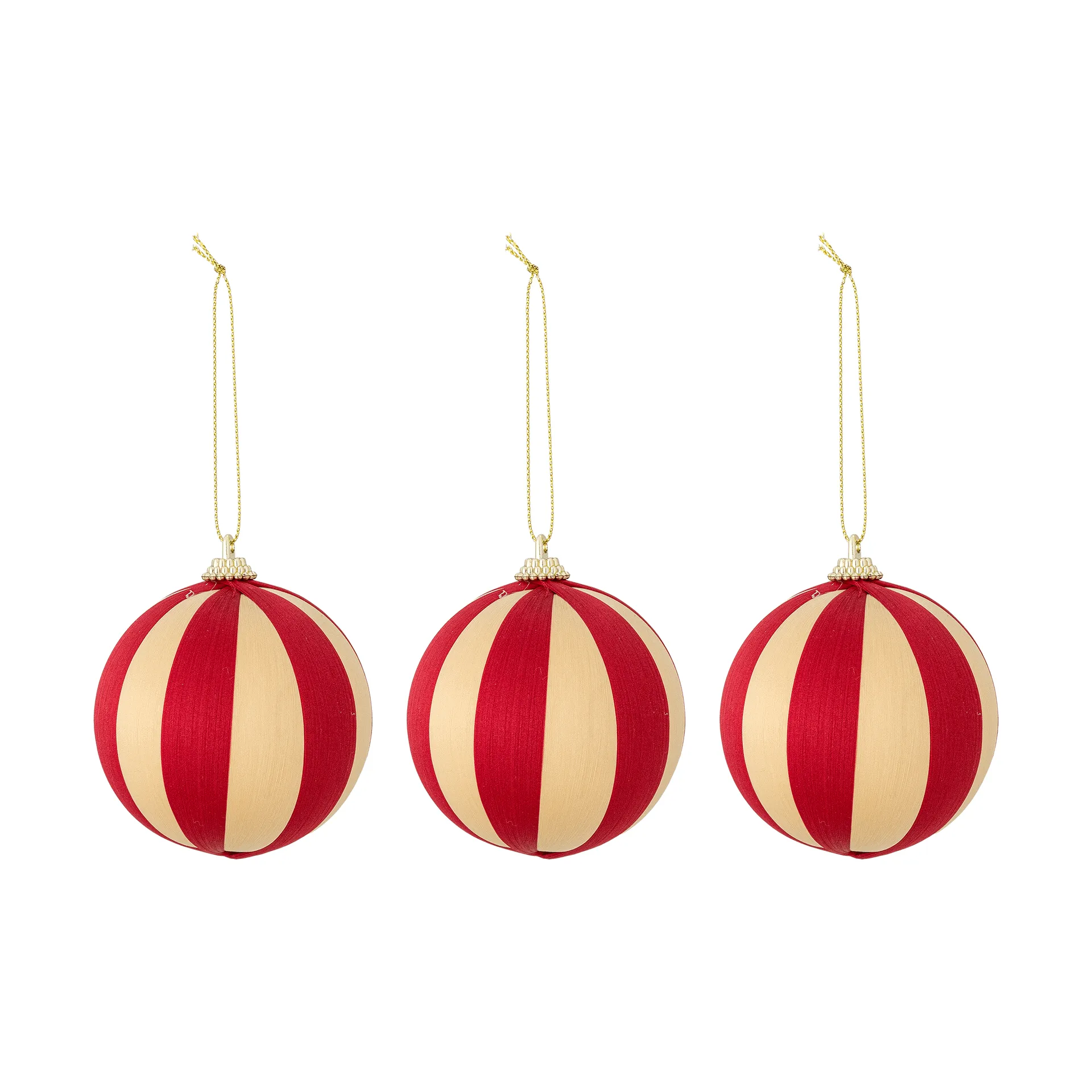 Wynn bola de Natal, Vermelho, 3-pack, Ø8 cm Bloomingville