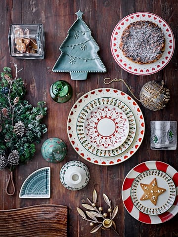 Yule árvores decorativas 2 peças - Bege-verde - Bloomingville