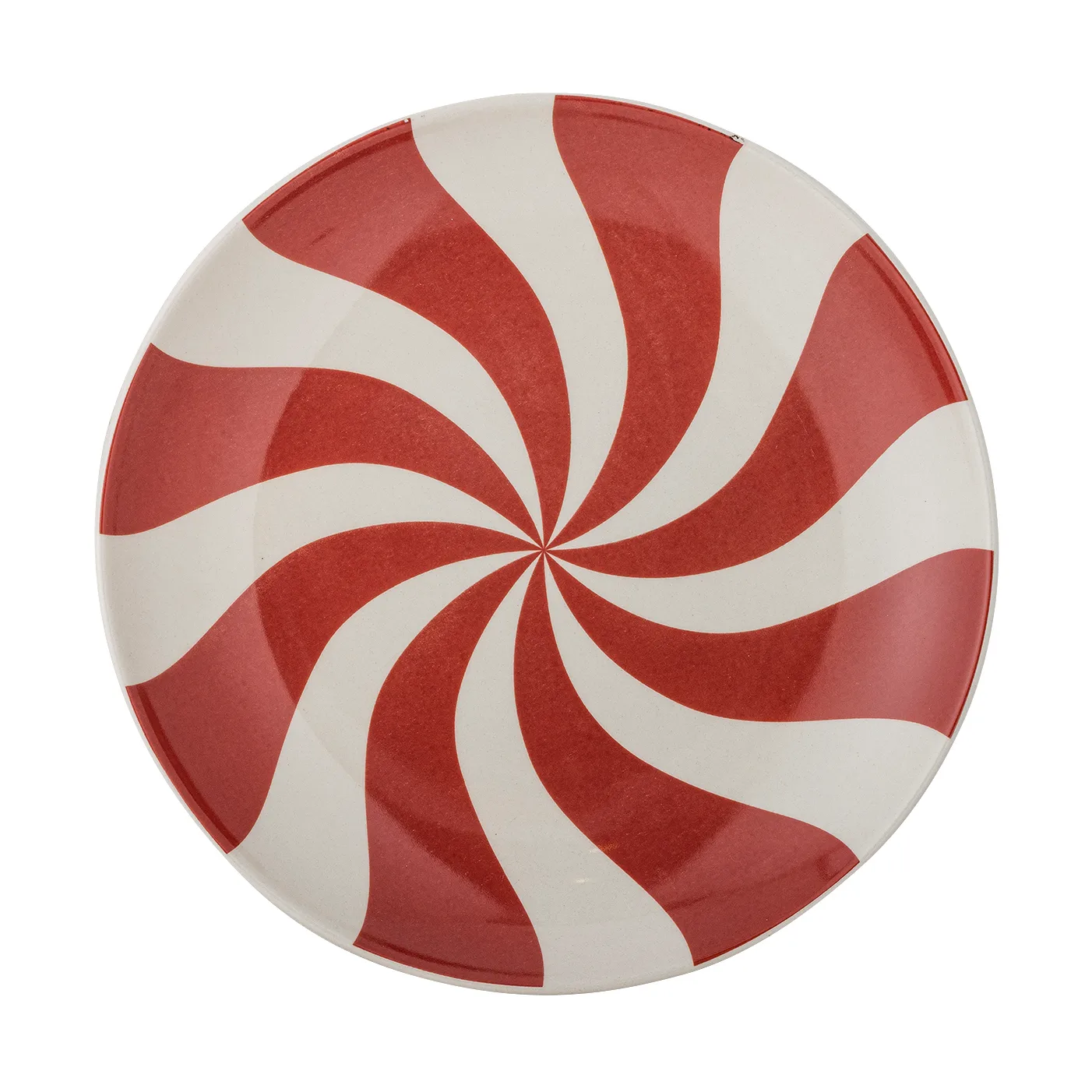 Yule prato Ø23 cm, Natural-vermelho Bloomingville