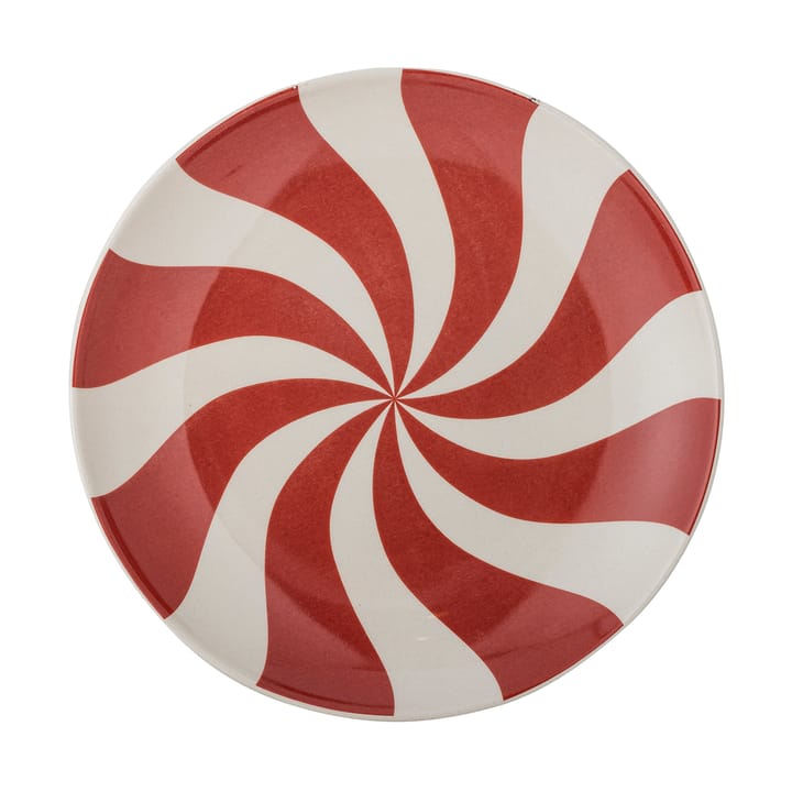 Yule prato Ø23 cm - Natural-vermelho - Bloomingville