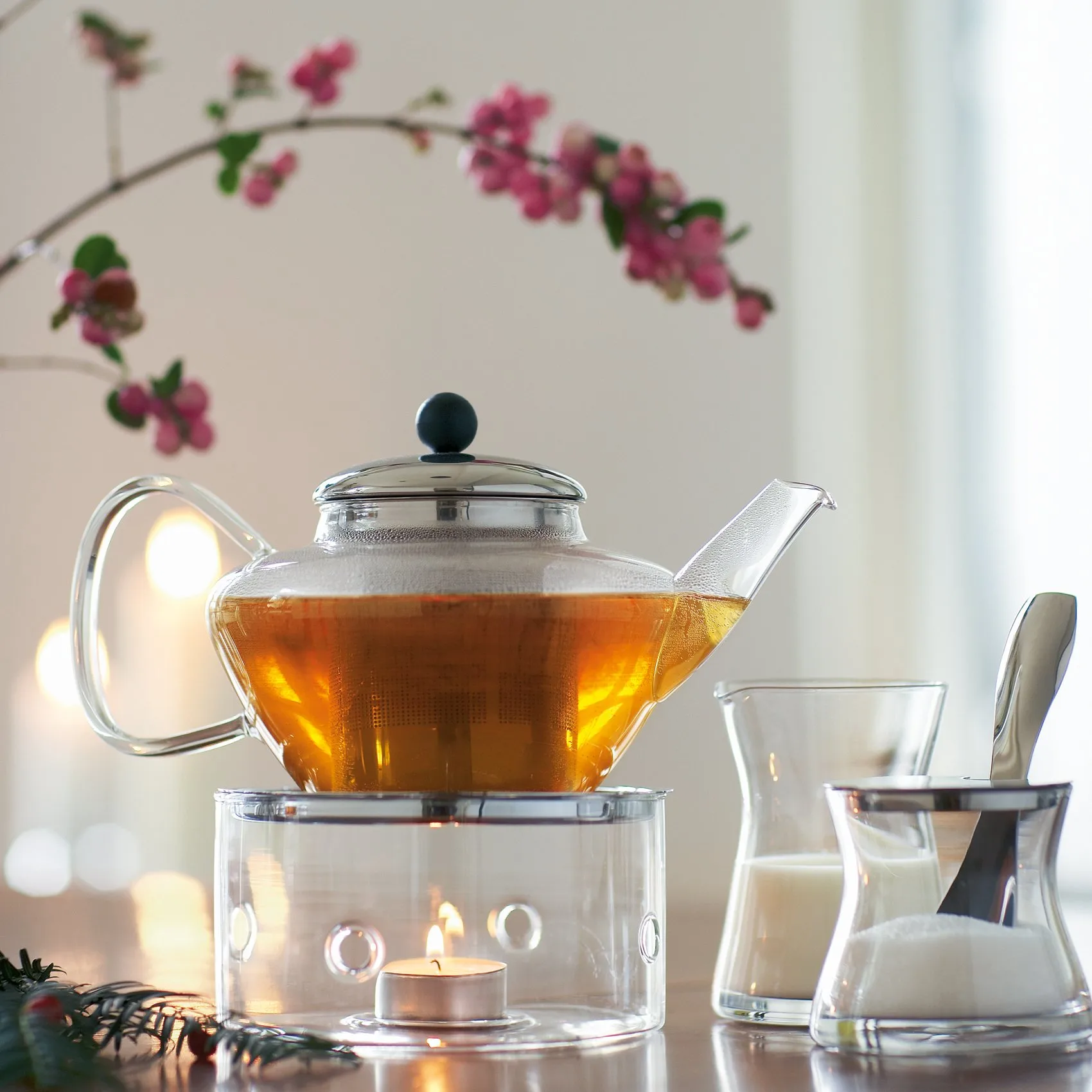 Aquecedor de chá Bistro, Cromado Bodum