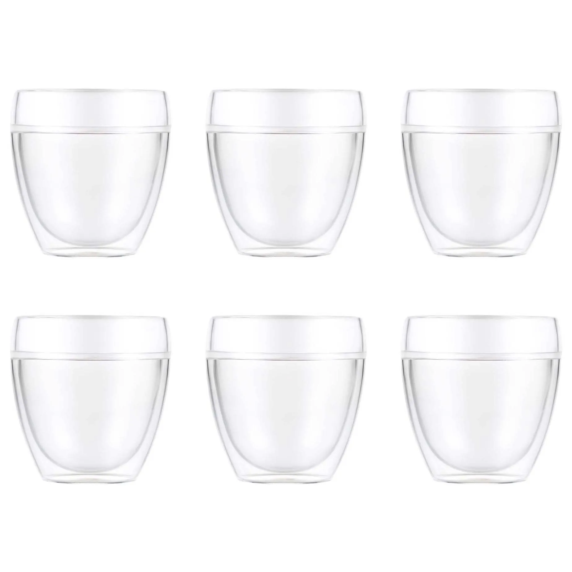 Copo de parede dupla, plástico Pavina Outdoor, 6 un., 25 cl Bodum