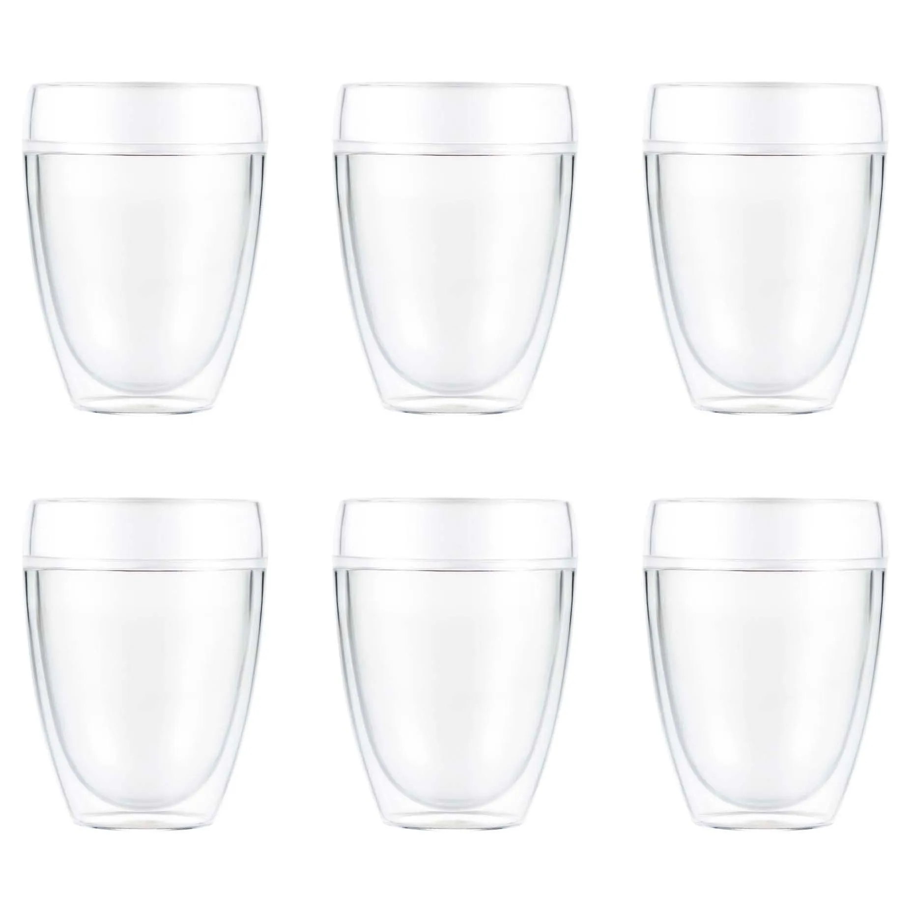 Copo de parede dupla, plástico Pavina Outdoor, 6 un., 35 cl Bodum