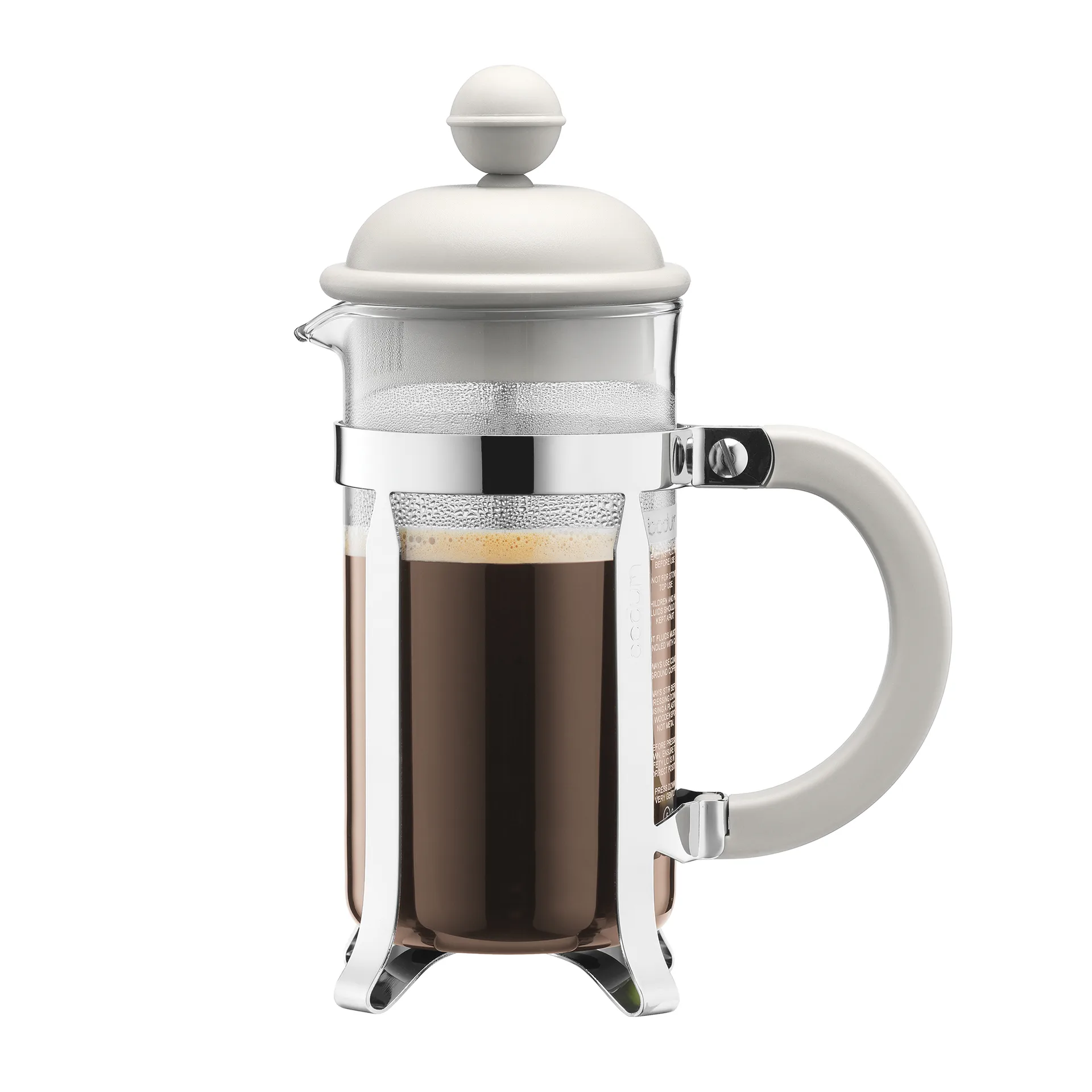 Prensa de café Caffettiera branco, 3 chávenas Bodum