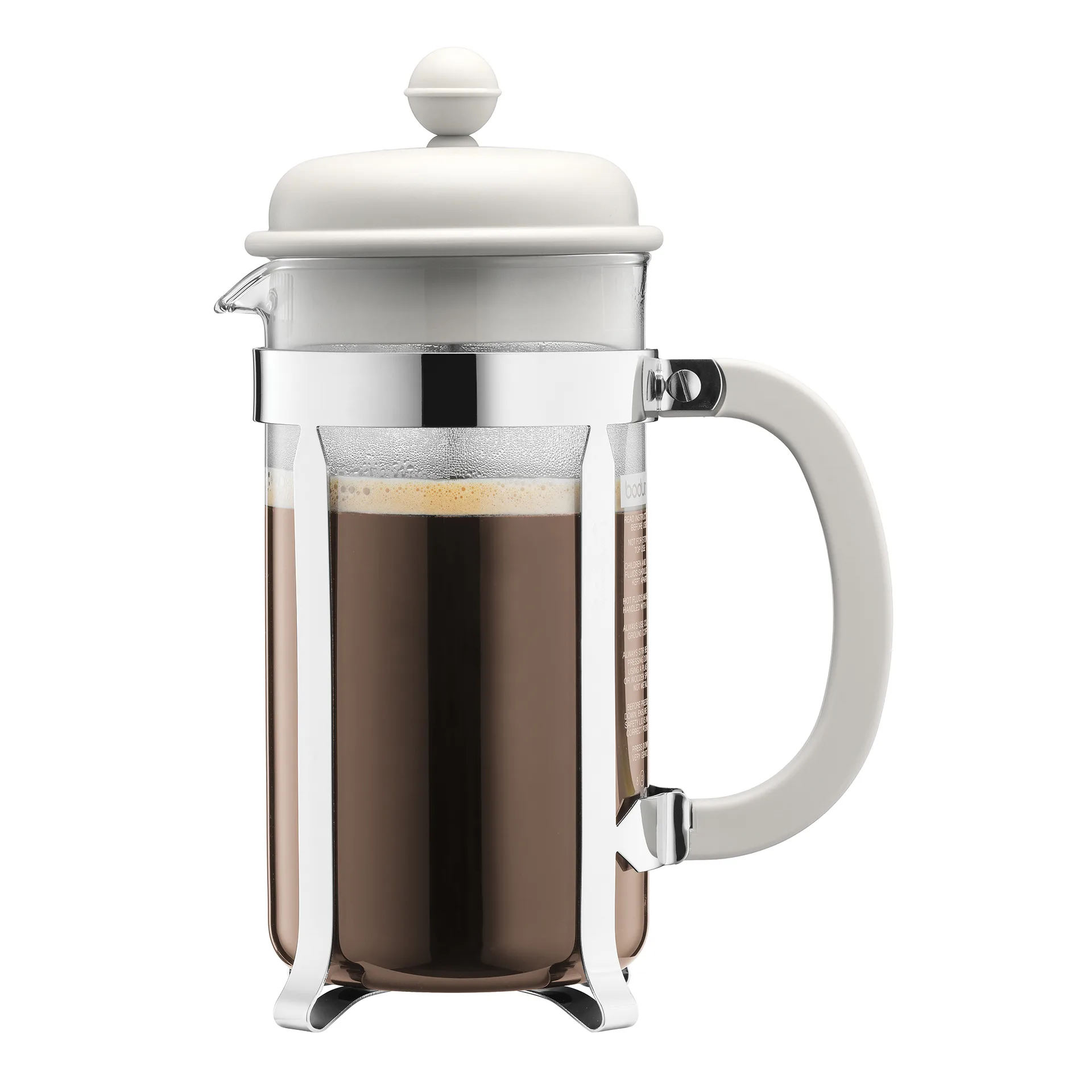 Prensa de café Caffettiera branco, 8 chávenas Bodum