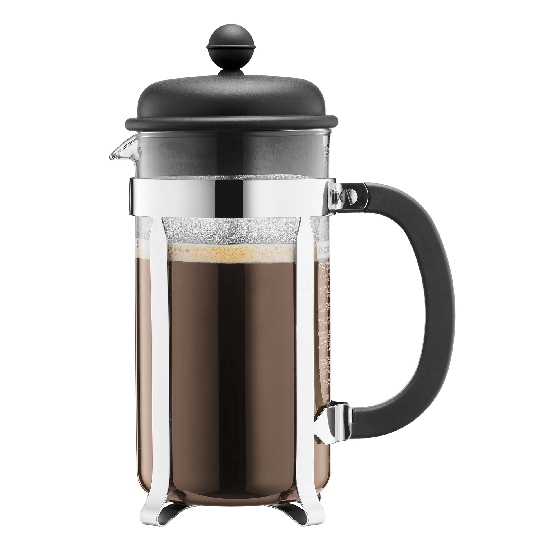 Prensa de café Caffettiera preto, 8 chávenas Bodum