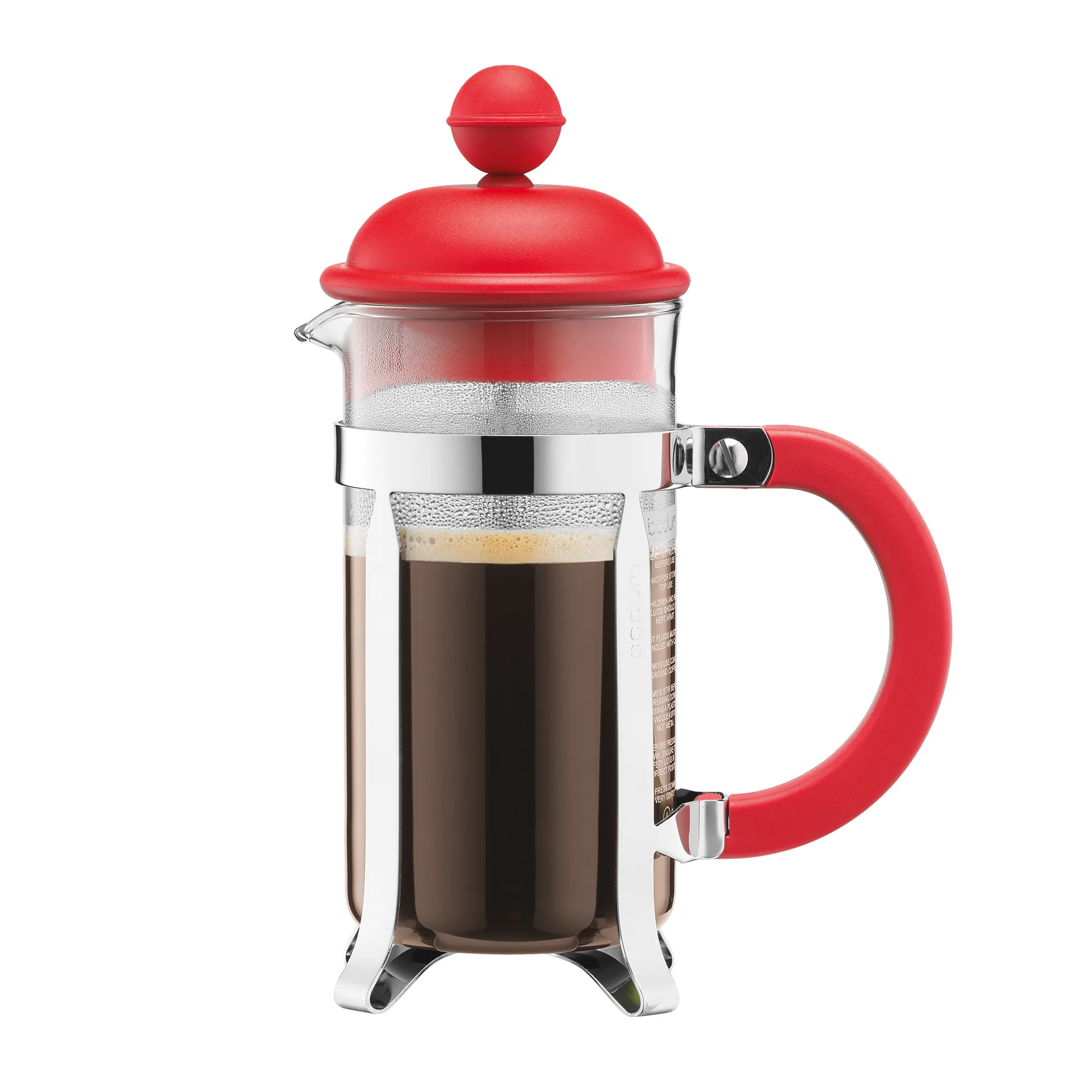 Prensa de café Caffettiera vermelho, 3 chávenas Bodum