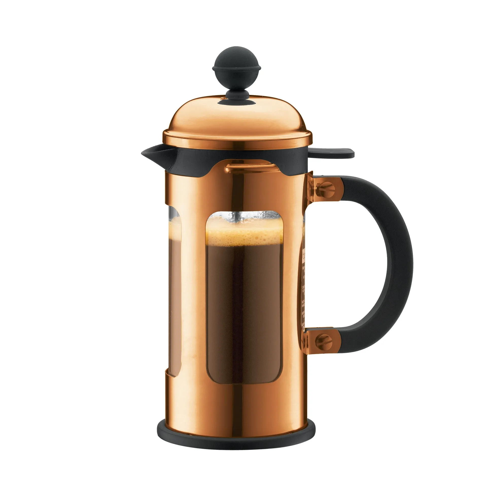 Prensa de café moderna Chambord cobre, 3 chávenas Bodum