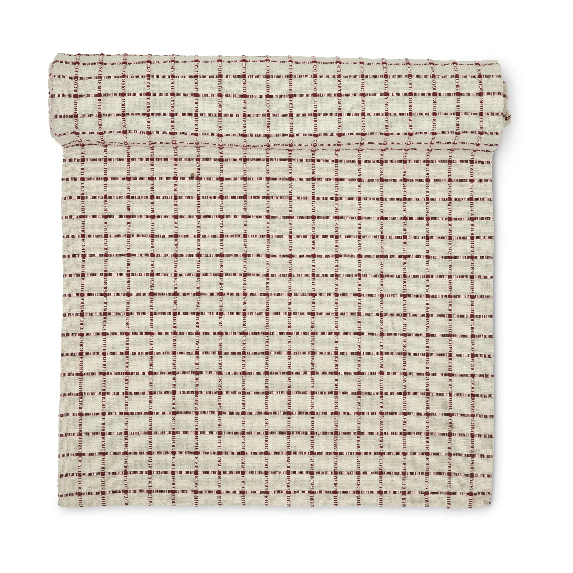 Caminho de mesa Noor 40x160 cm, Off white-vermelho Boel & Jan