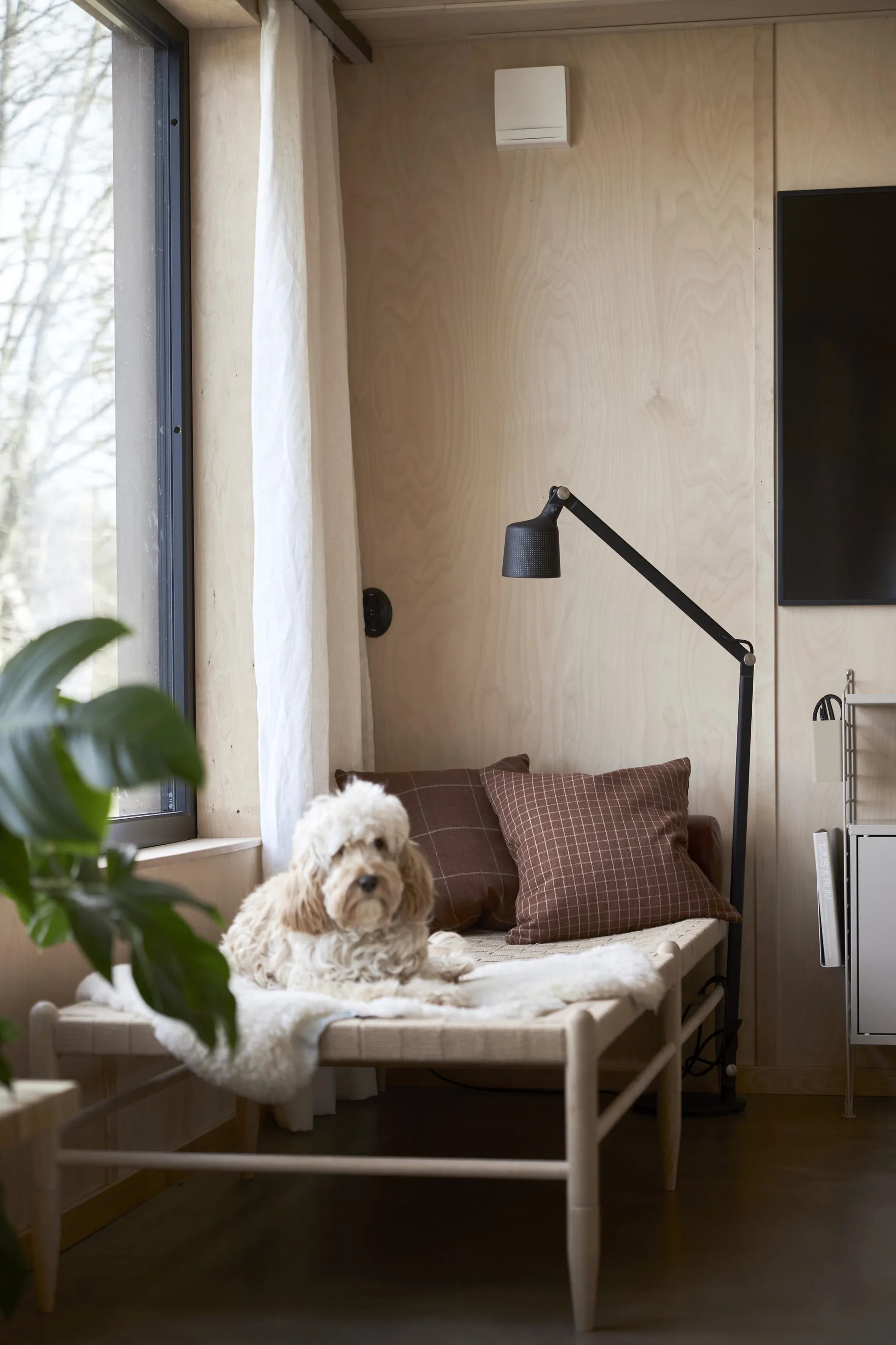 Capa de almofada algodão Lunnevik 45x45 cm , Castanho Boel & Jan