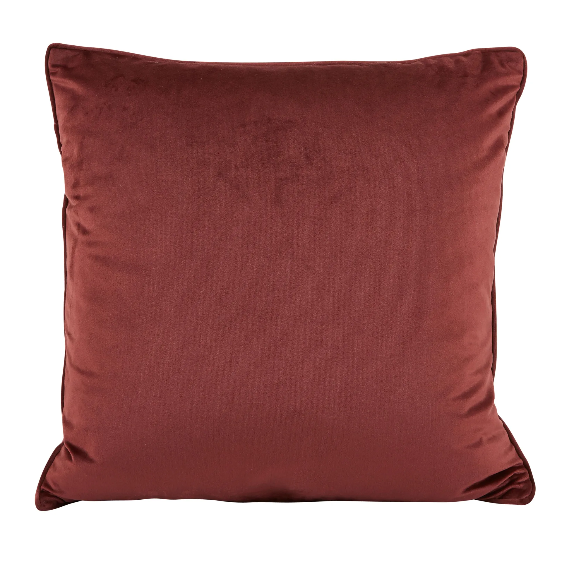 Capa de almofada Anna veludo, vermelho ferrugem Boel & Jan