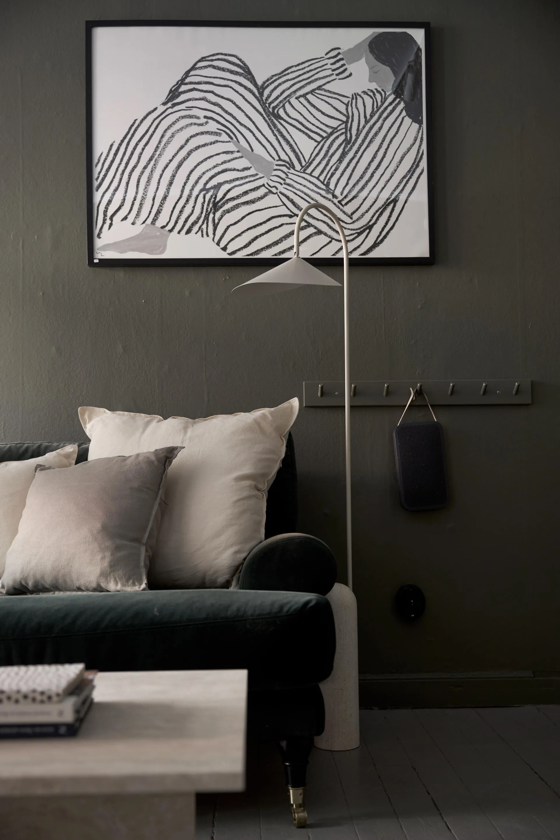 Capa de almofada Sabina 45x45 cm, Cinza Boel & Jan