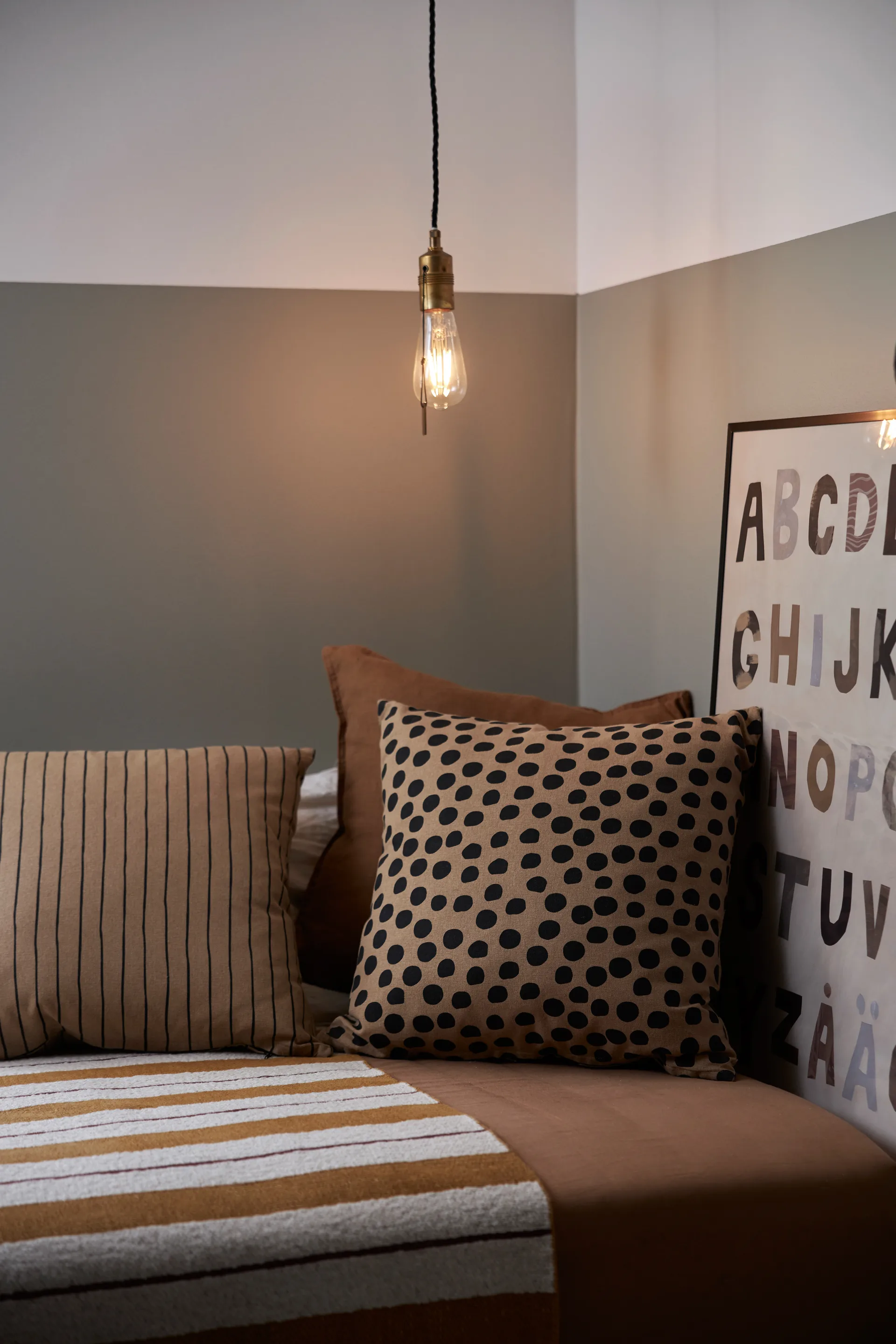 Capa de almofada Sabina 45x45 cm, Light brown Boel & Jan