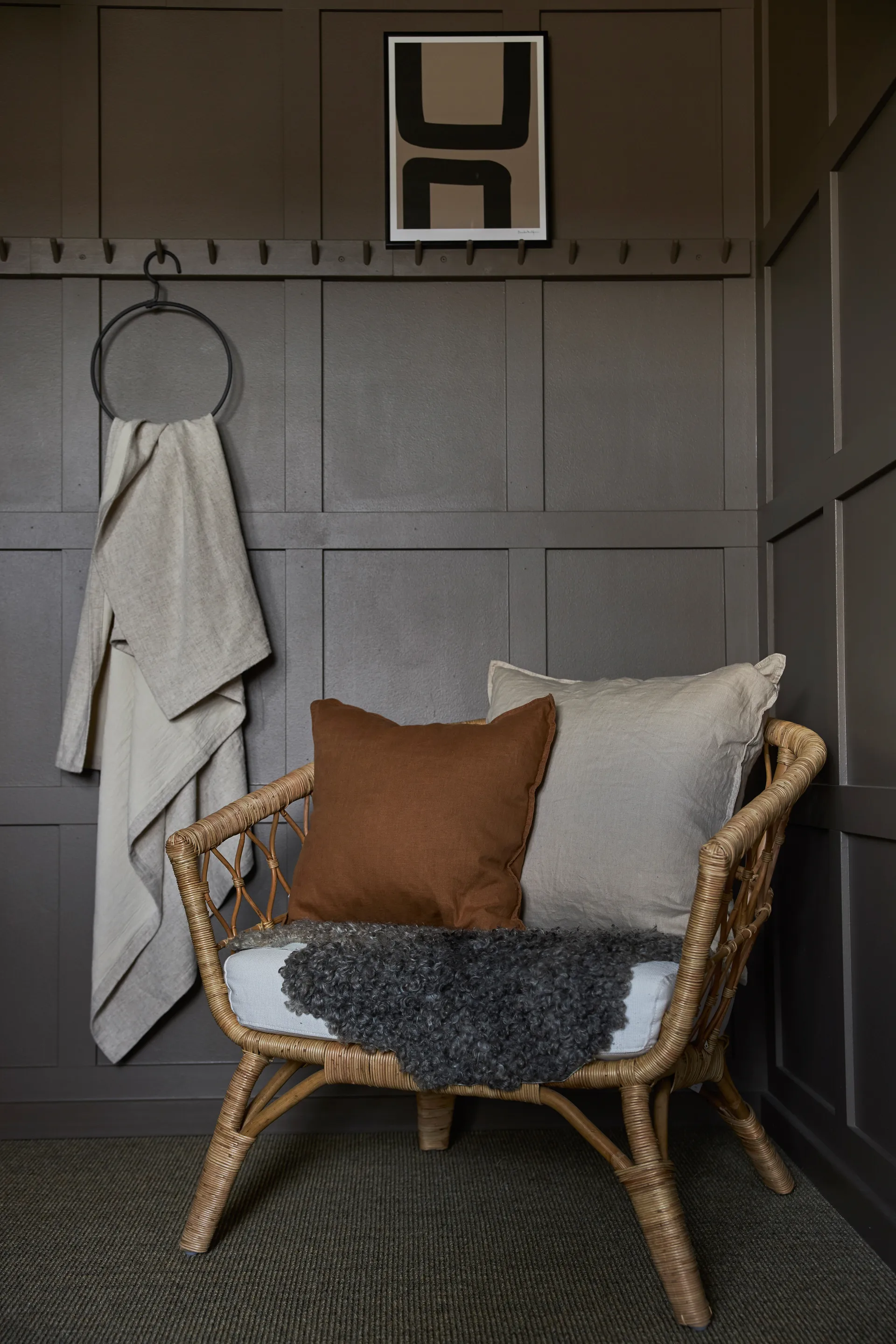 Capa de almofada Sabina 45x45 cm, Light brown Boel & Jan