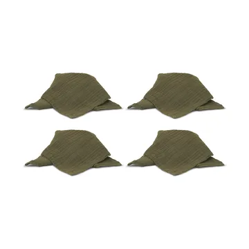 Guardanapo Astrid 40x40 cm 4 unidades - Verde  - Boel & Jan