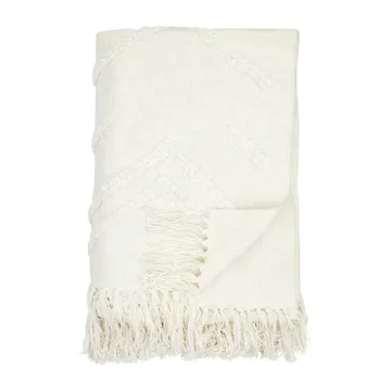 Manta de algodão Tovhult 130x170 cm - Off white  - Boel & Jan